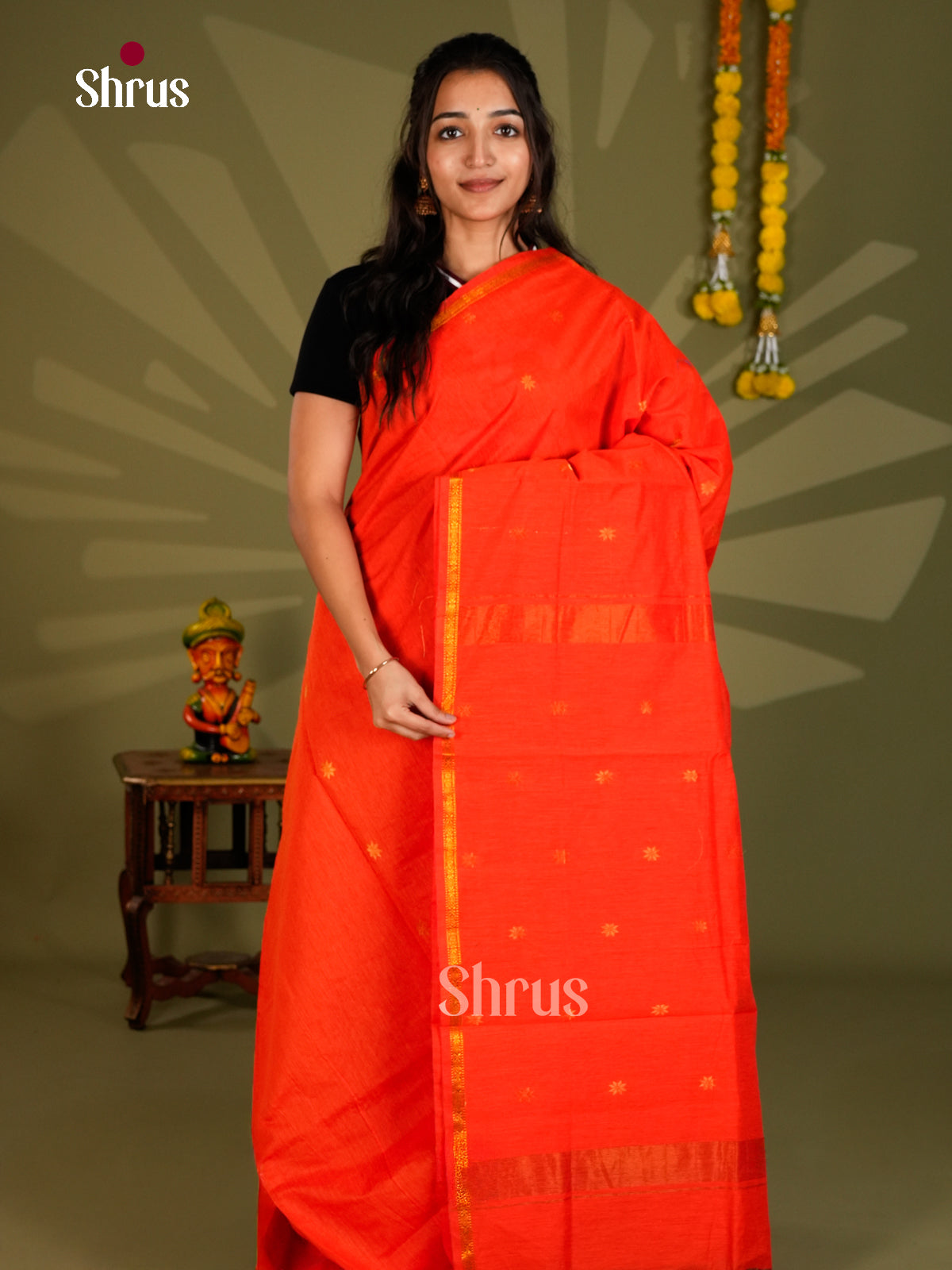 Semi Maheshwari Saree - ECS06086 - Shop on Shrus.com