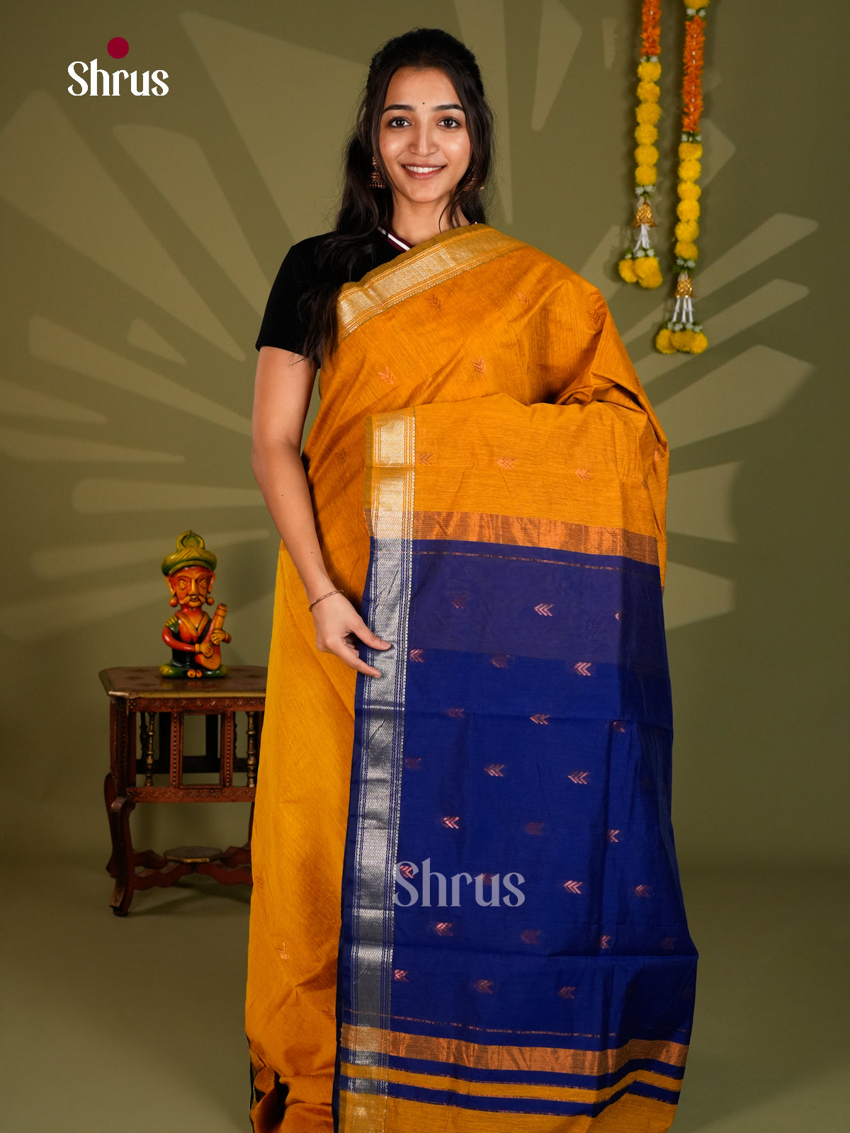 Semi Maheshwari Saree - ECS06091 - Shop on Shrus.com