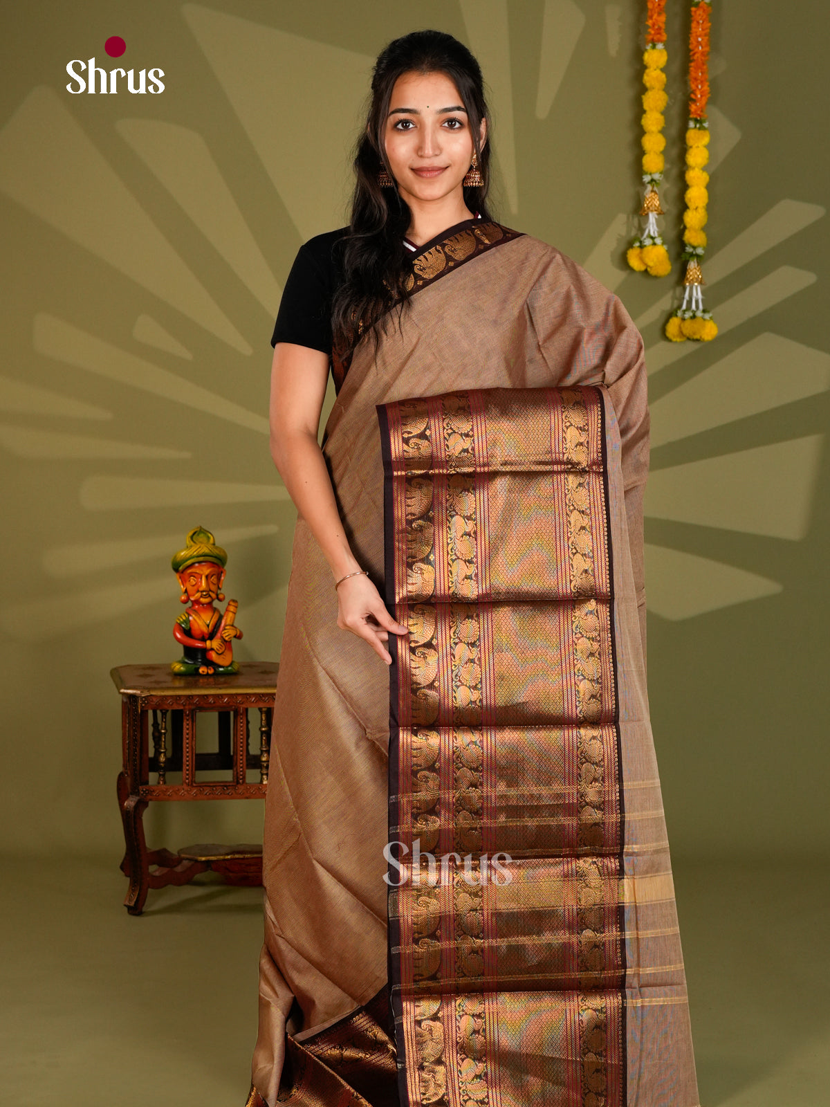 Narayanpet Cotton Saree - ECS06112 - Shop on Shrus.com