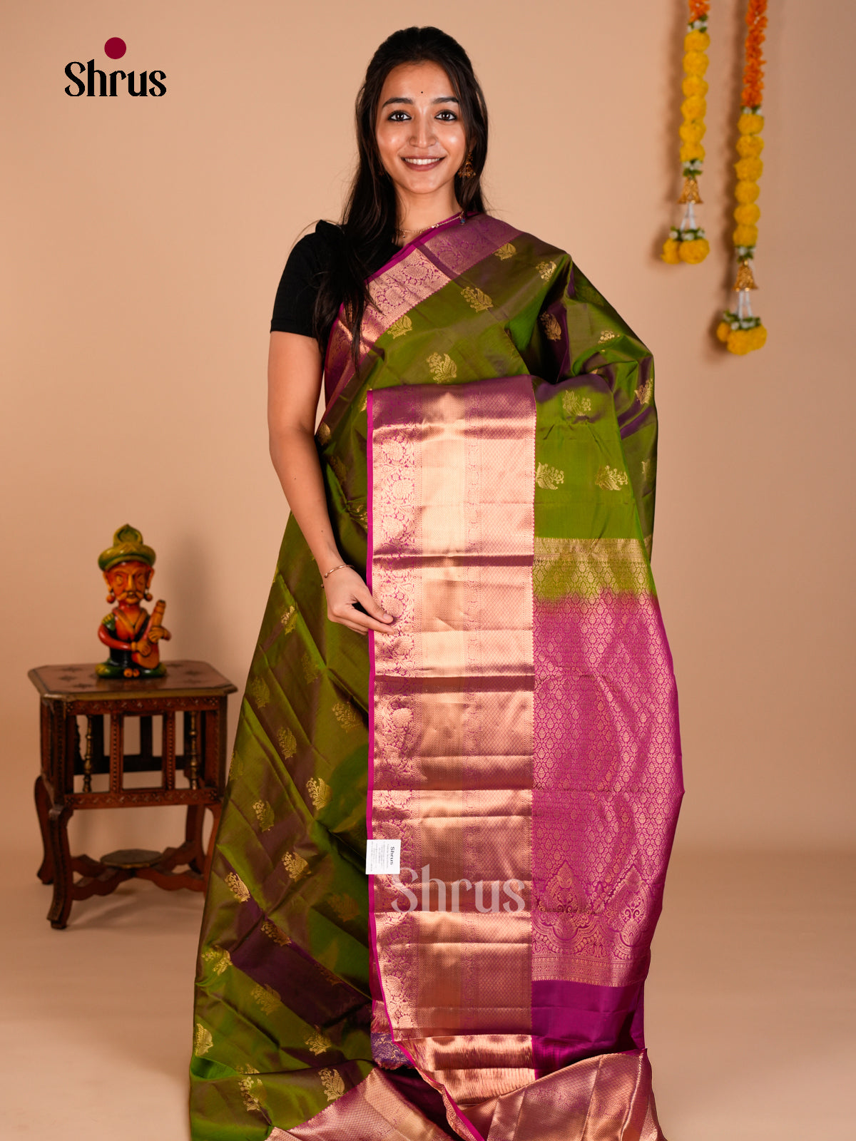 Kanchipuram-halfpure Saree - ECS06147 - Shop on Shrus.com