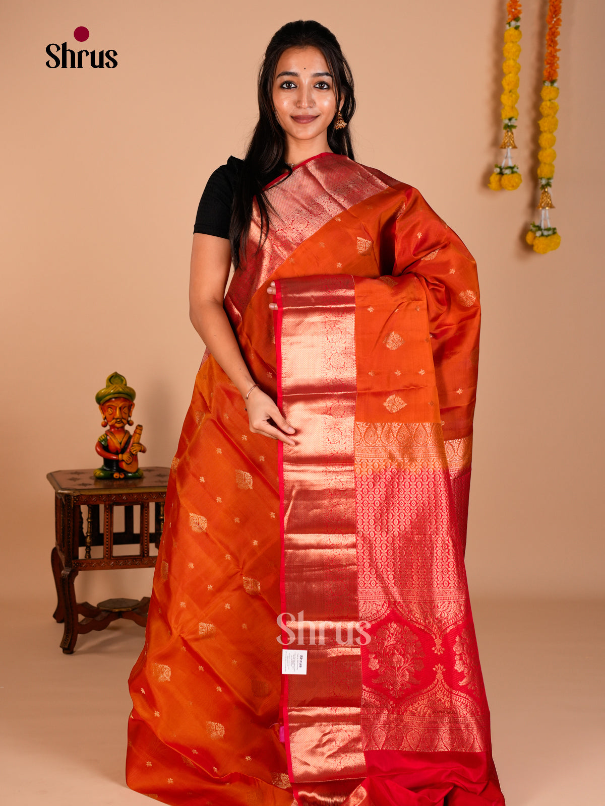 Kanchipuram-halfpure Saree - ECS06148 - Shop on Shrus.com