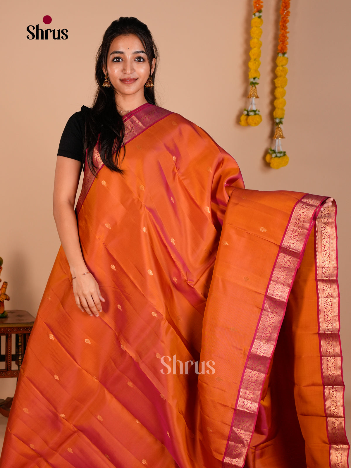 Kanchipuram-halfpure Saree - ECS06161 - Shop on Shrus.com