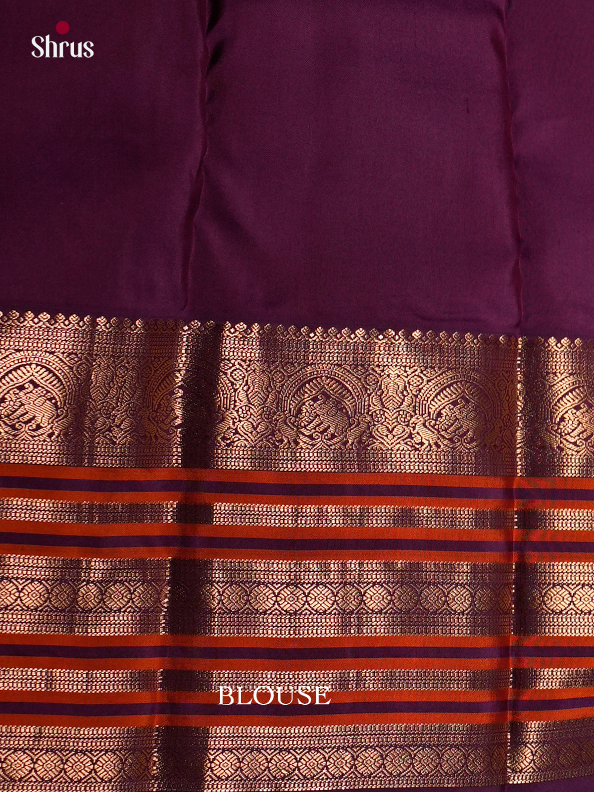 Kanchipuram silk Saree - ECS06193 - Shop on Shrus.com