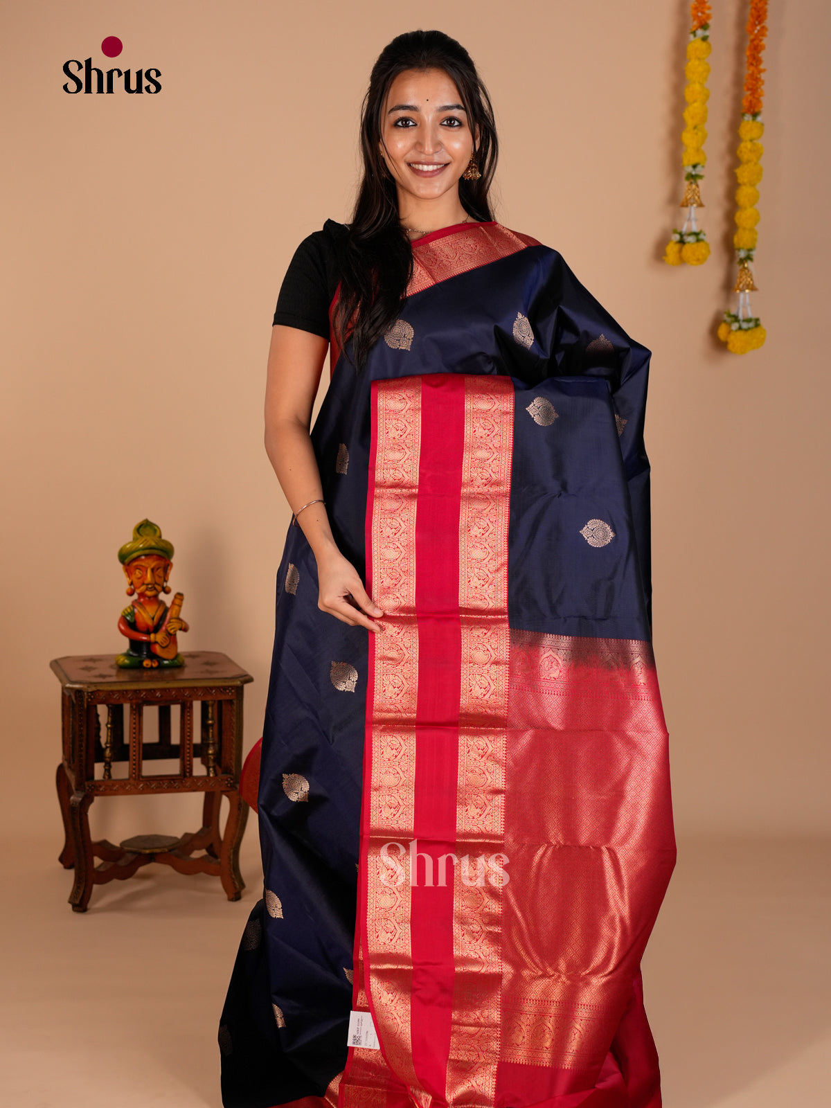 Kanchipuram silk Saree - ECS06196 - Shop on Shrus.com