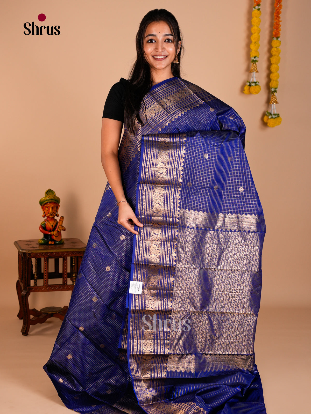 Kanchipuram silk Saree - ECS06208 - Shop on Shrus.com