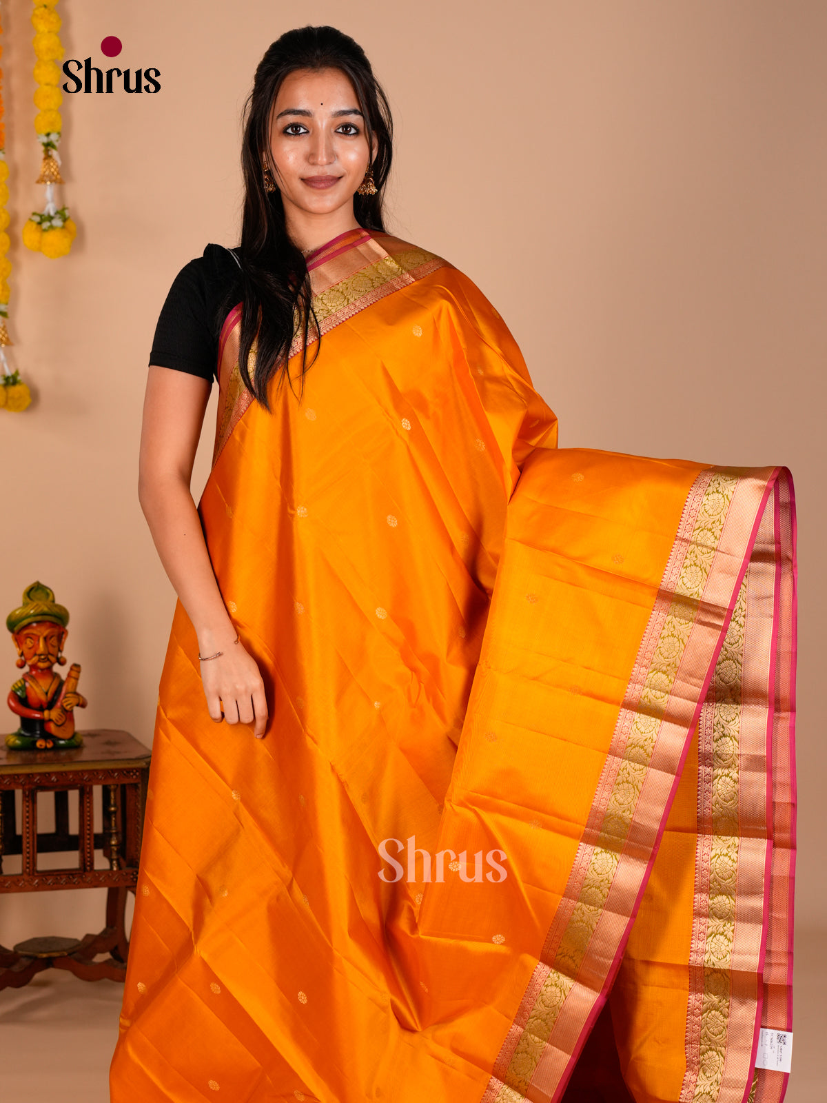 Kanchipuram silk Saree - ECS06229 - Shop on Shrus.com