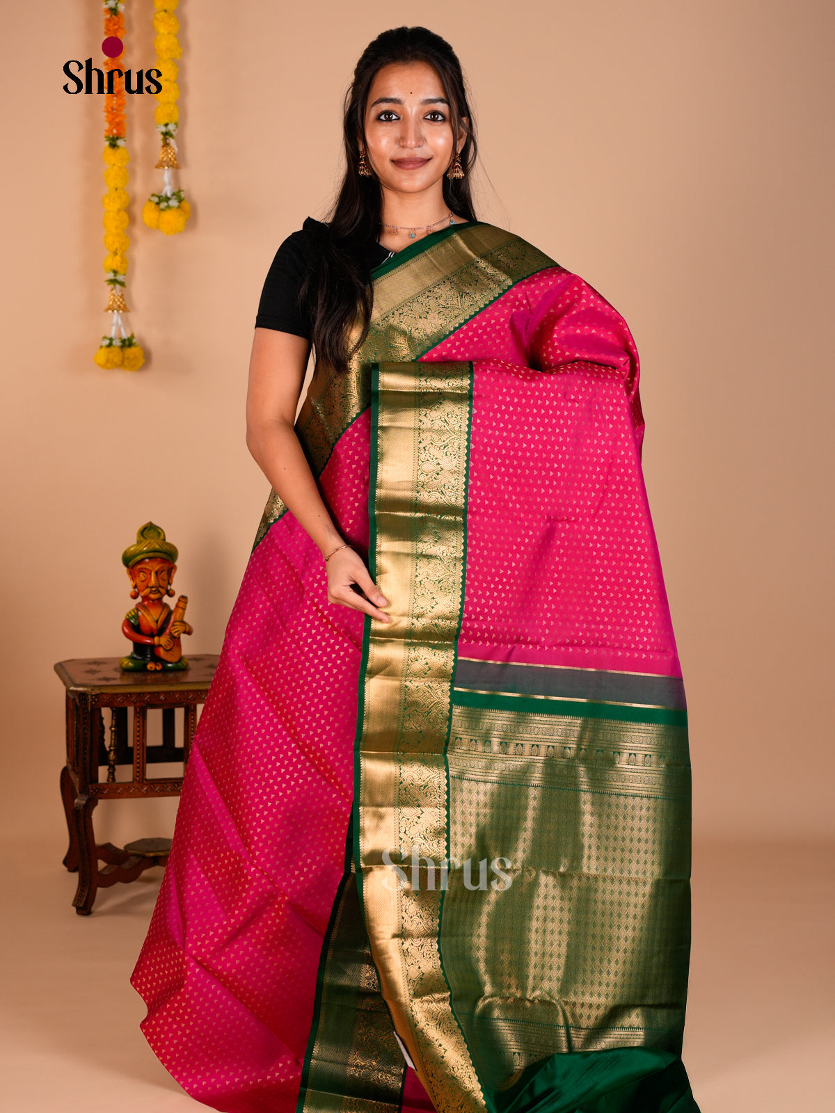 Kanchipuram silk Saree - ECS06231 - Shop on Shrus.com