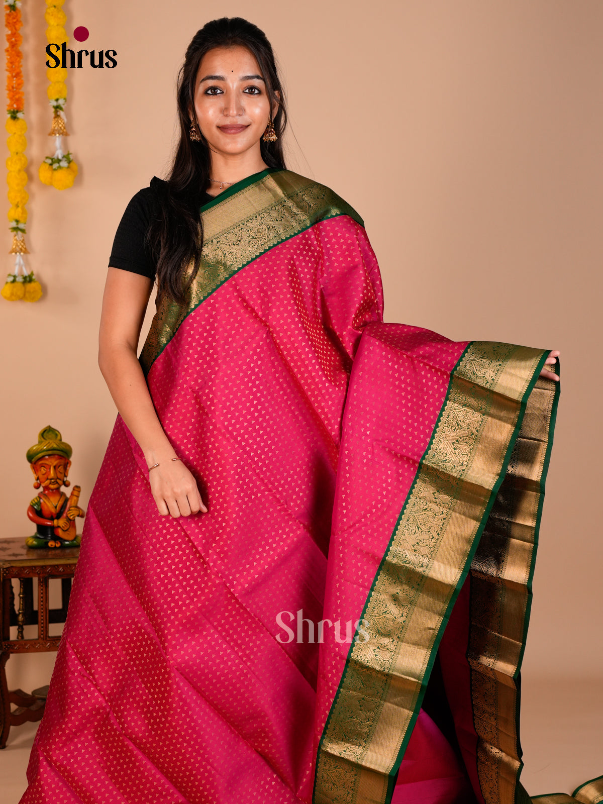 Kanchipuram silk Saree - ECS06231 - Shop on Shrus.com
