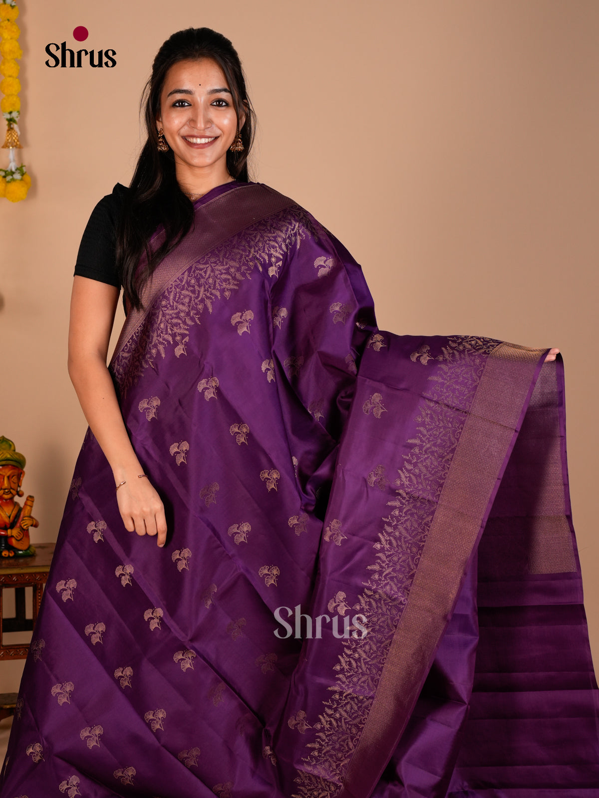 Kanchipuram silk Saree - ECS06239 - Shop on Shrus.com
