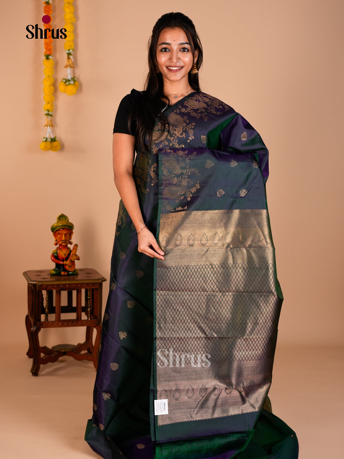 Kanchipuram silk Saree - ECS06241 - Shop on Shrus.com