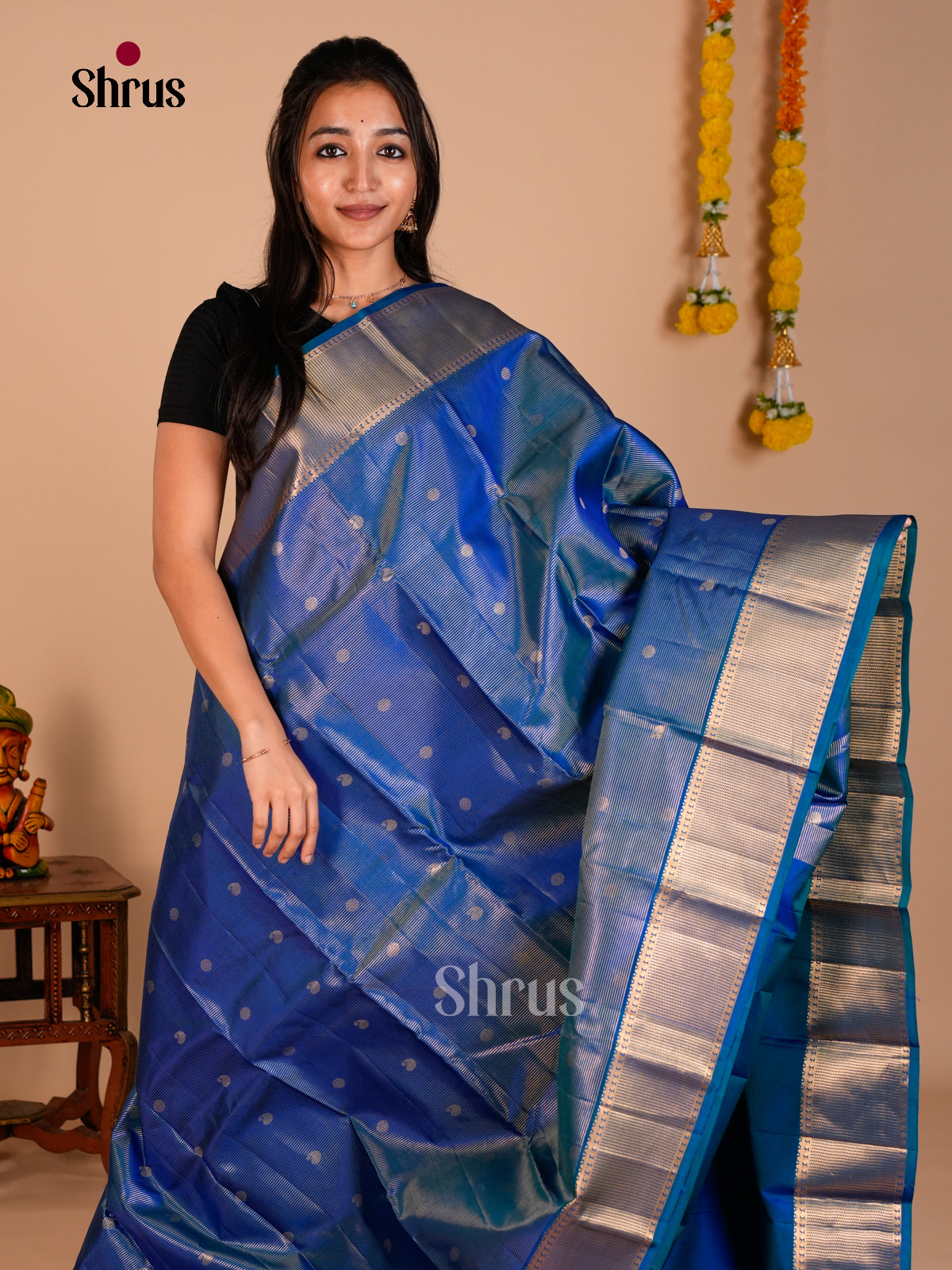 Kanchipuram silk Saree - ECS06258 - Shop on Shrus.com
