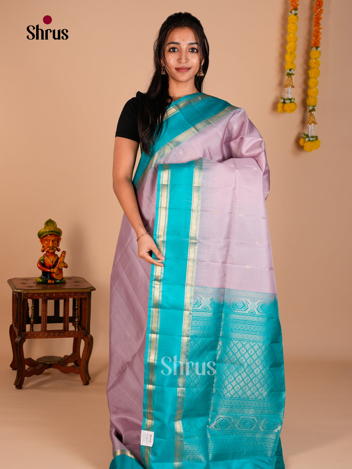 Soft Silk Saree - ECS06264 - Shop on Shrus.com