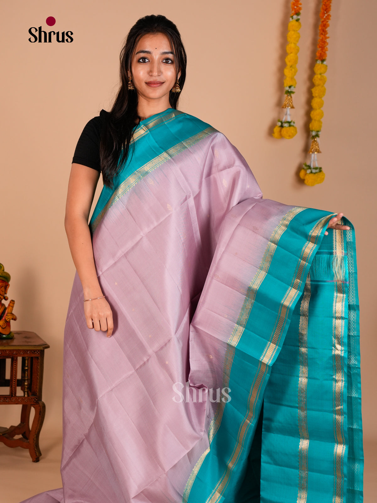 Soft Silk Saree - ECS06264 - Shop on Shrus.com