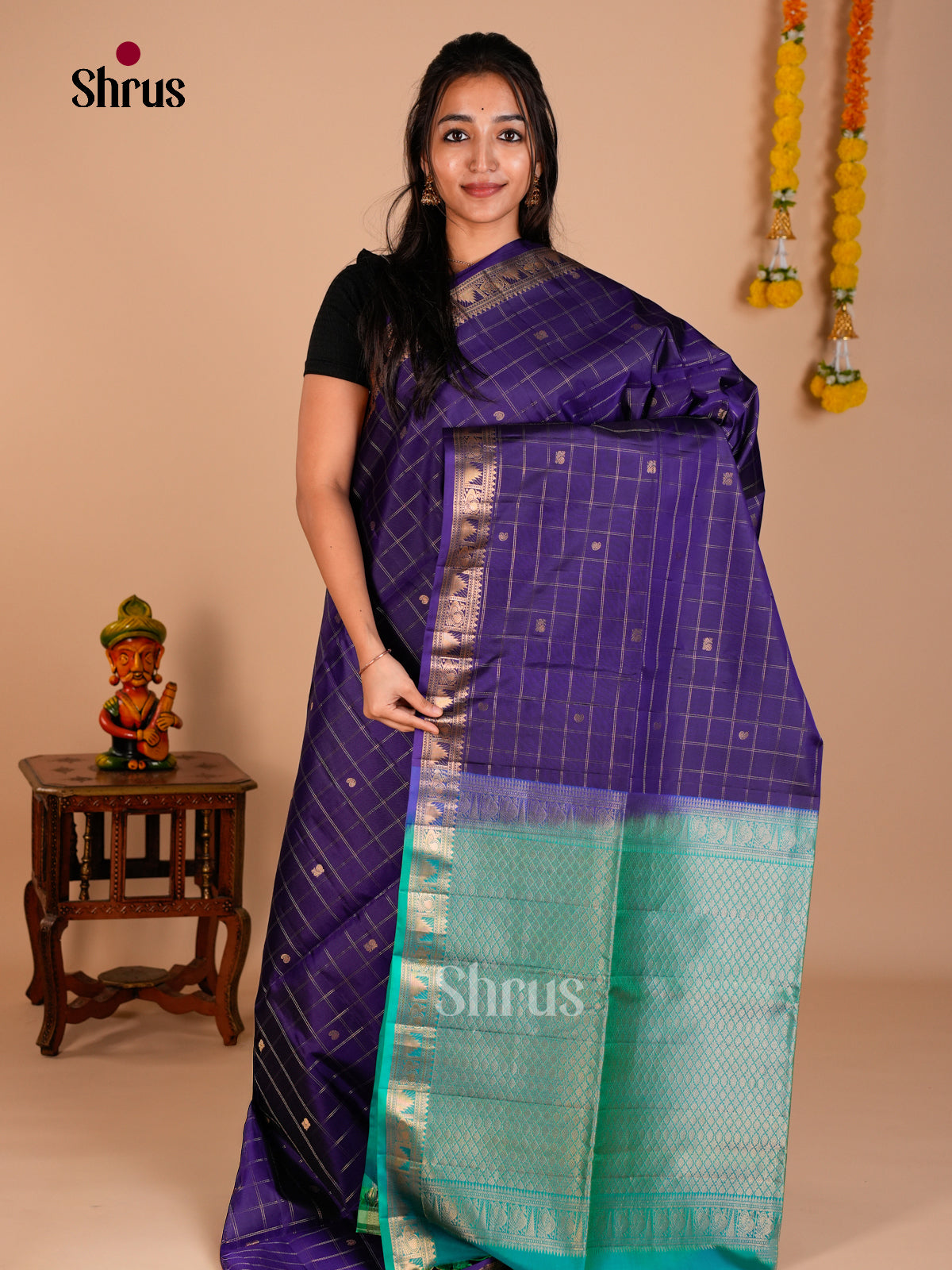Soft Silk Saree - ECS06287 - Shop on Shrus.com