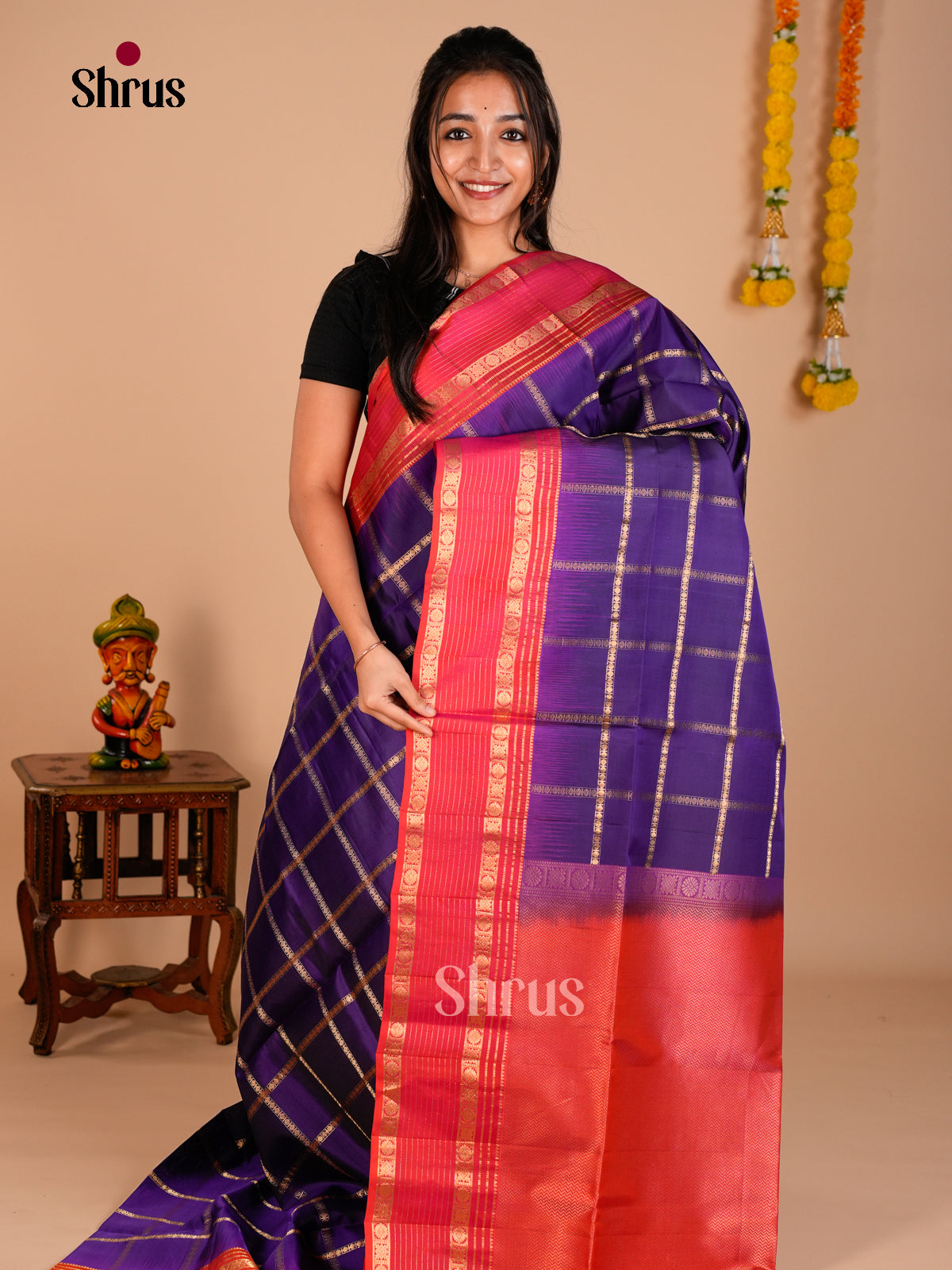 Soft Silk Saree - ECS06289 - Shop on Shrus.com