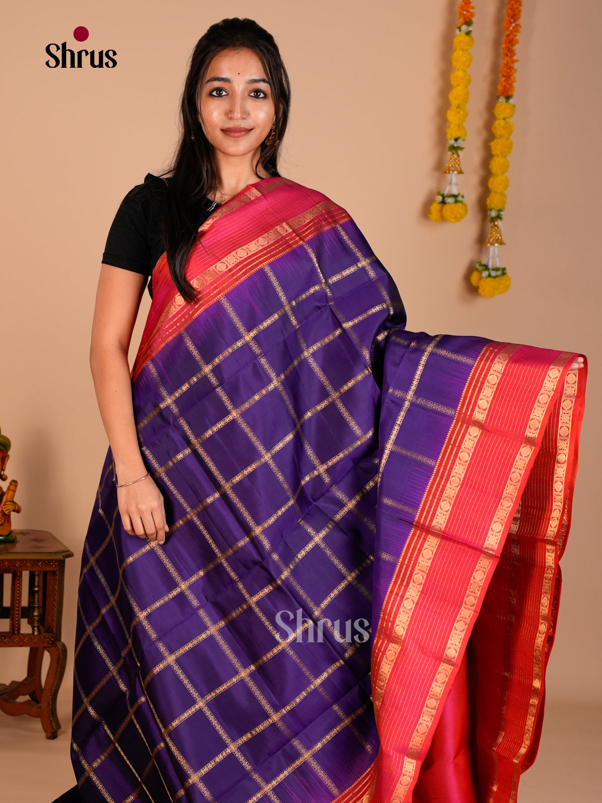 Soft Silk Saree - ECS06289 - Shop on Shrus.com