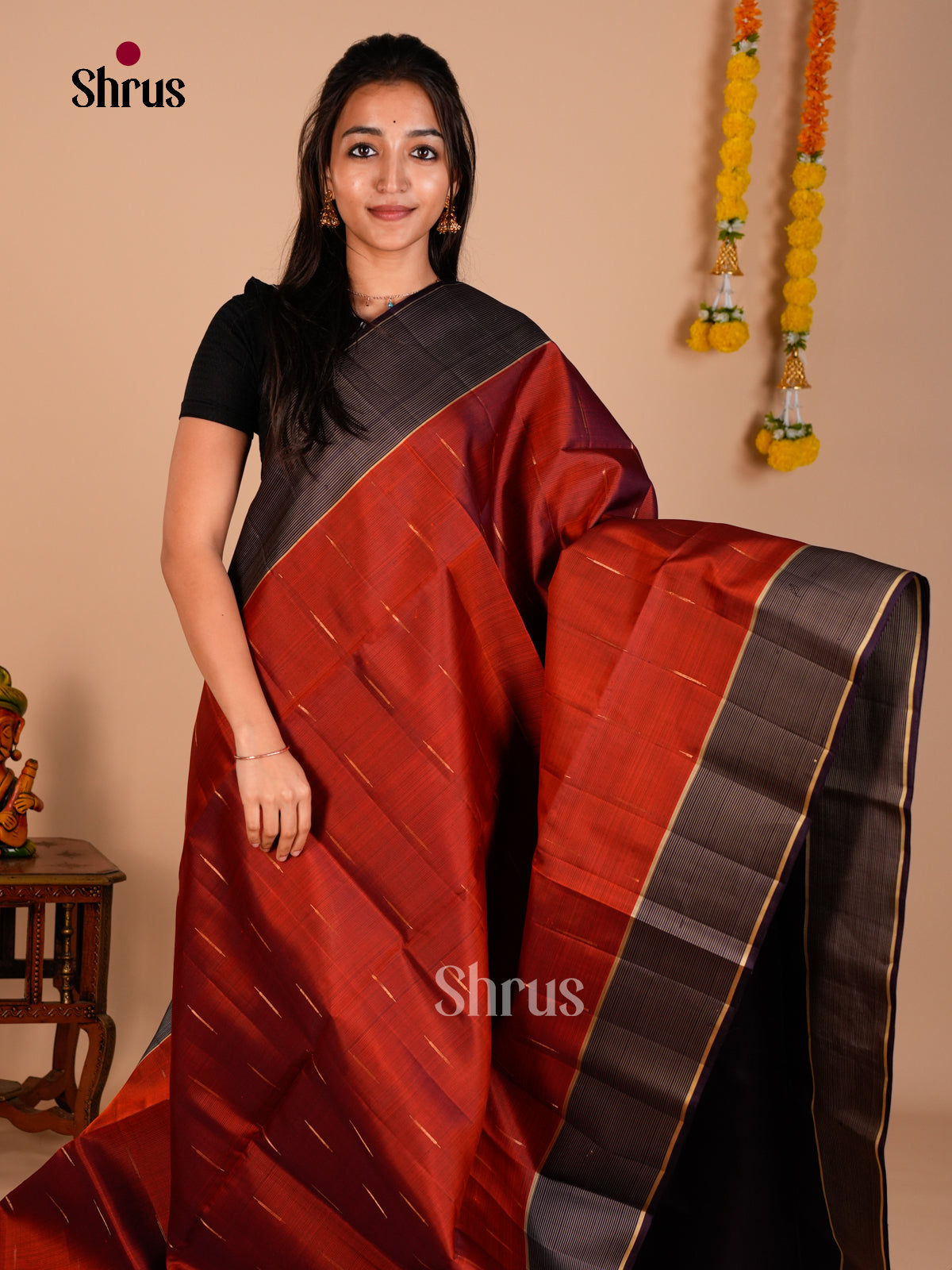 Soft Silk Saree - ECS06291 - Shop on Shrus.com