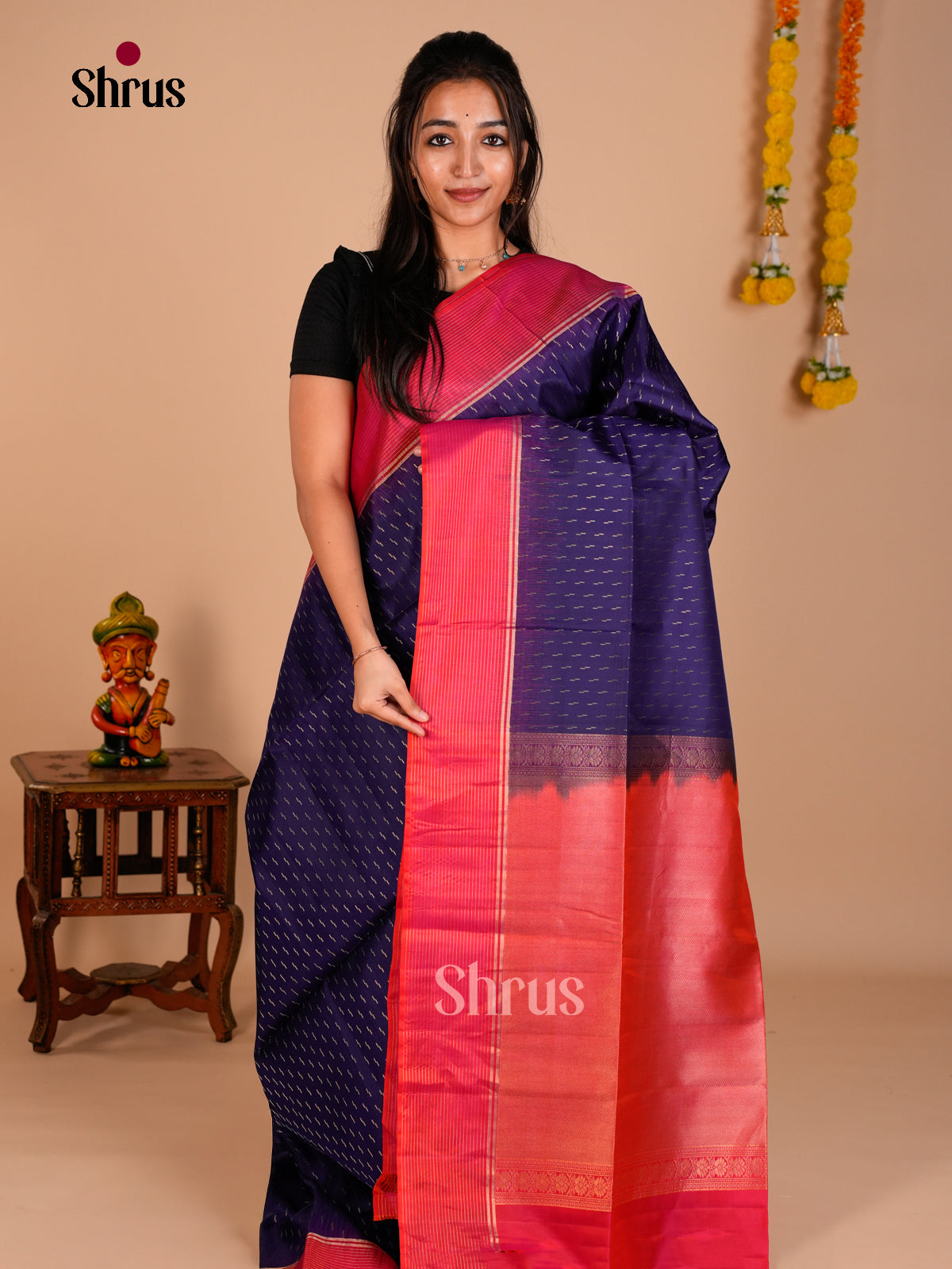 Soft Silk Saree - ECS06333 - Shop on Shrus.com