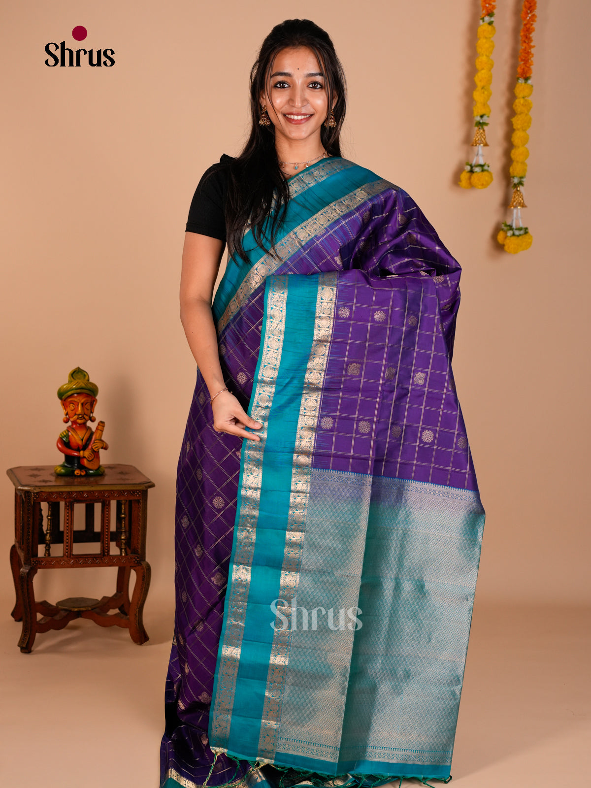 Soft Silk Saree - ECS06341 - Shop on Shrus.com
