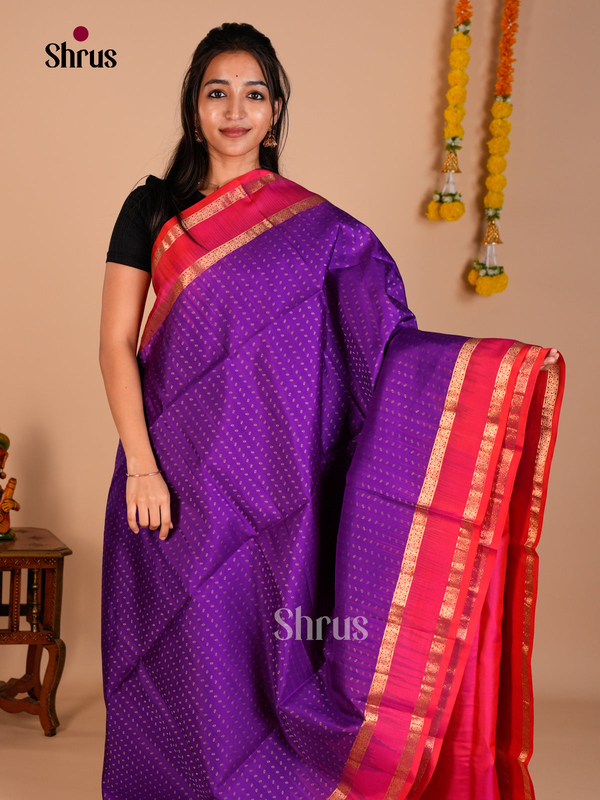 Soft Silk Saree - ECS06350 - Shop on Shrus.com
