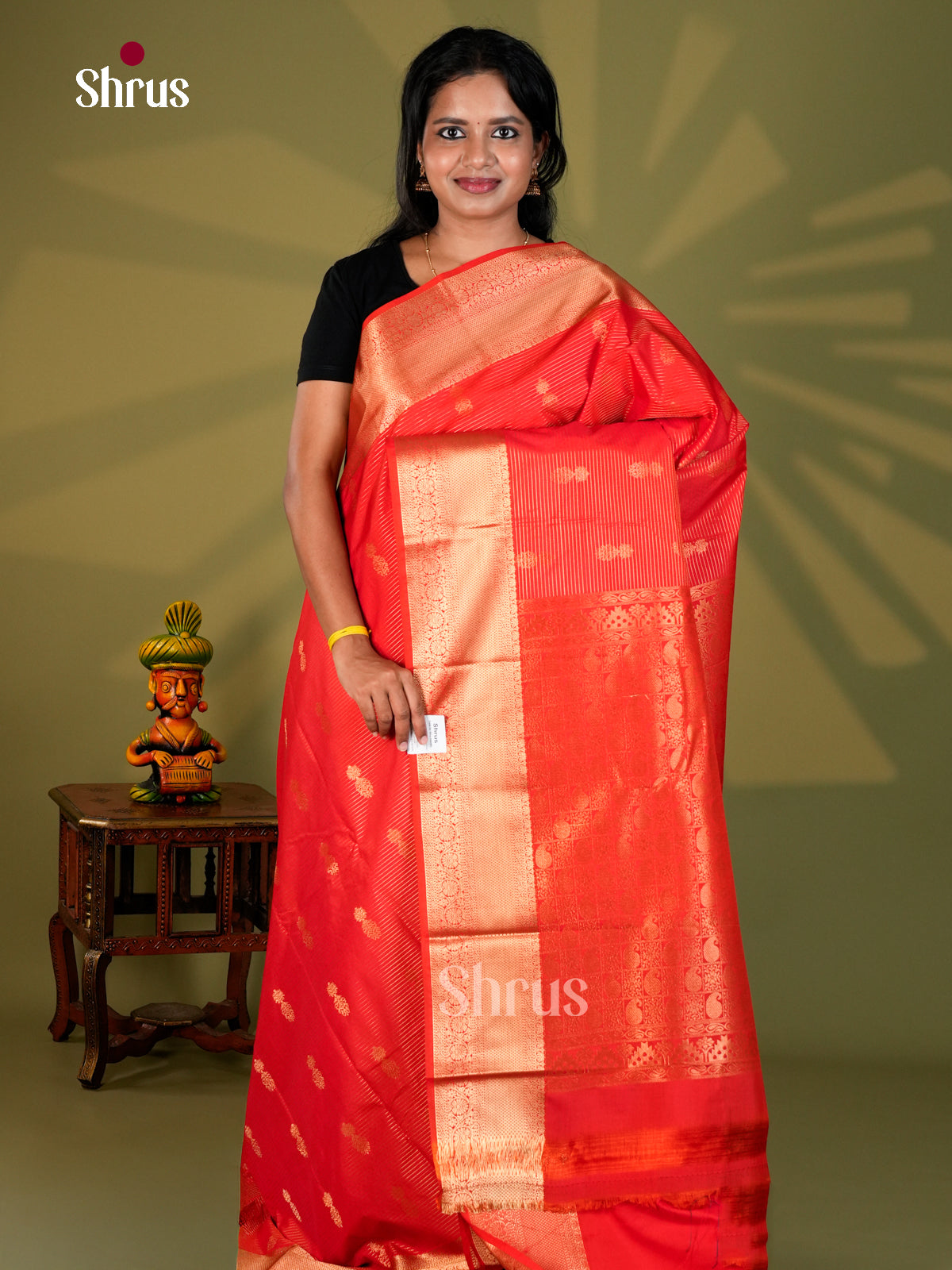 Semi Kanchipuram Saree - ECS09064 - Shop on Shrus.com