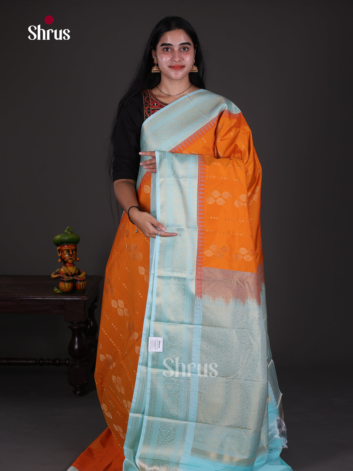 Semi Kanchipuram Saree - ECS09263 - Shop on Shrus.com