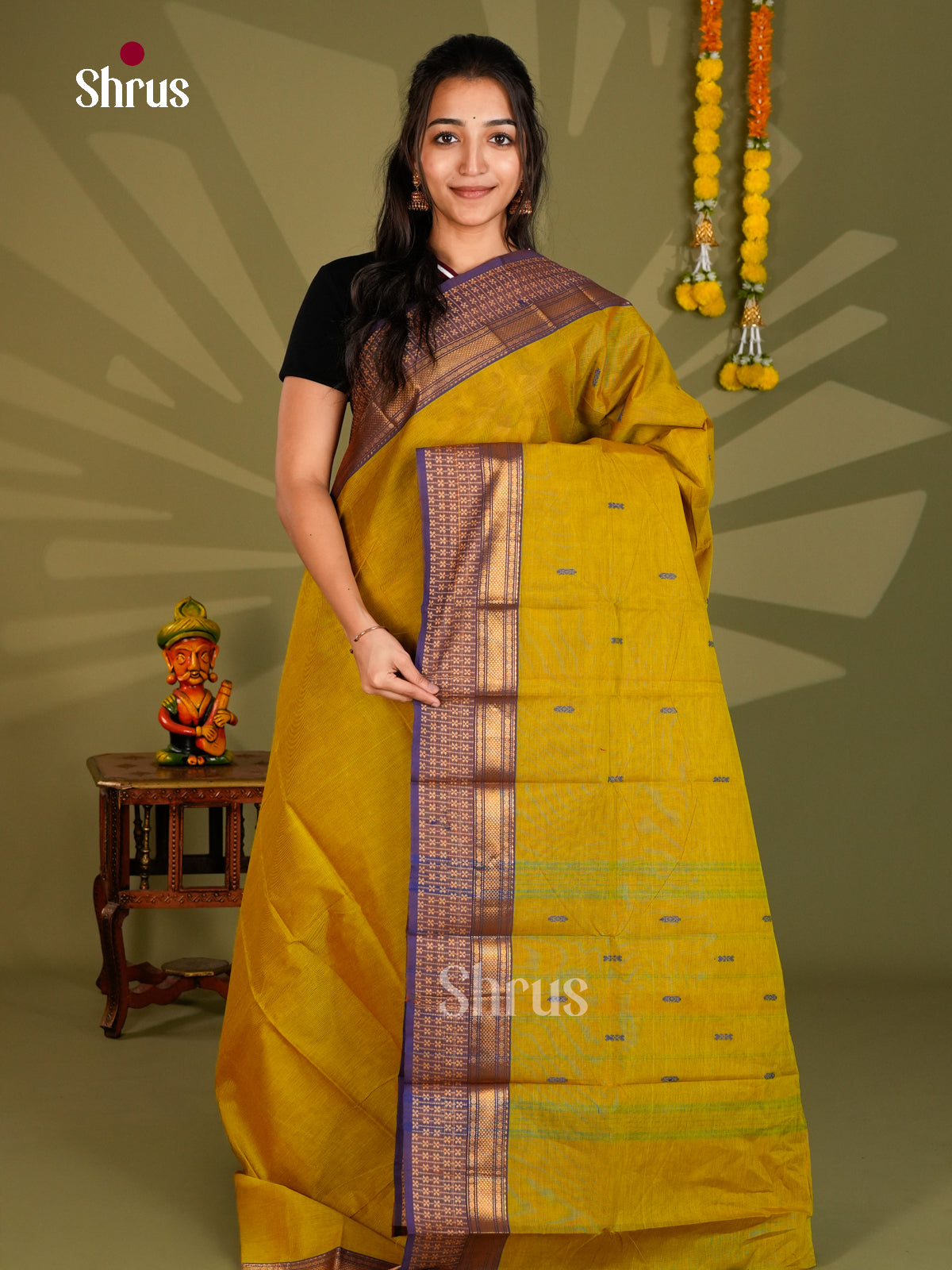 Chettinad Cotton Saree - ECS09303 - Shop on Shrus.com
