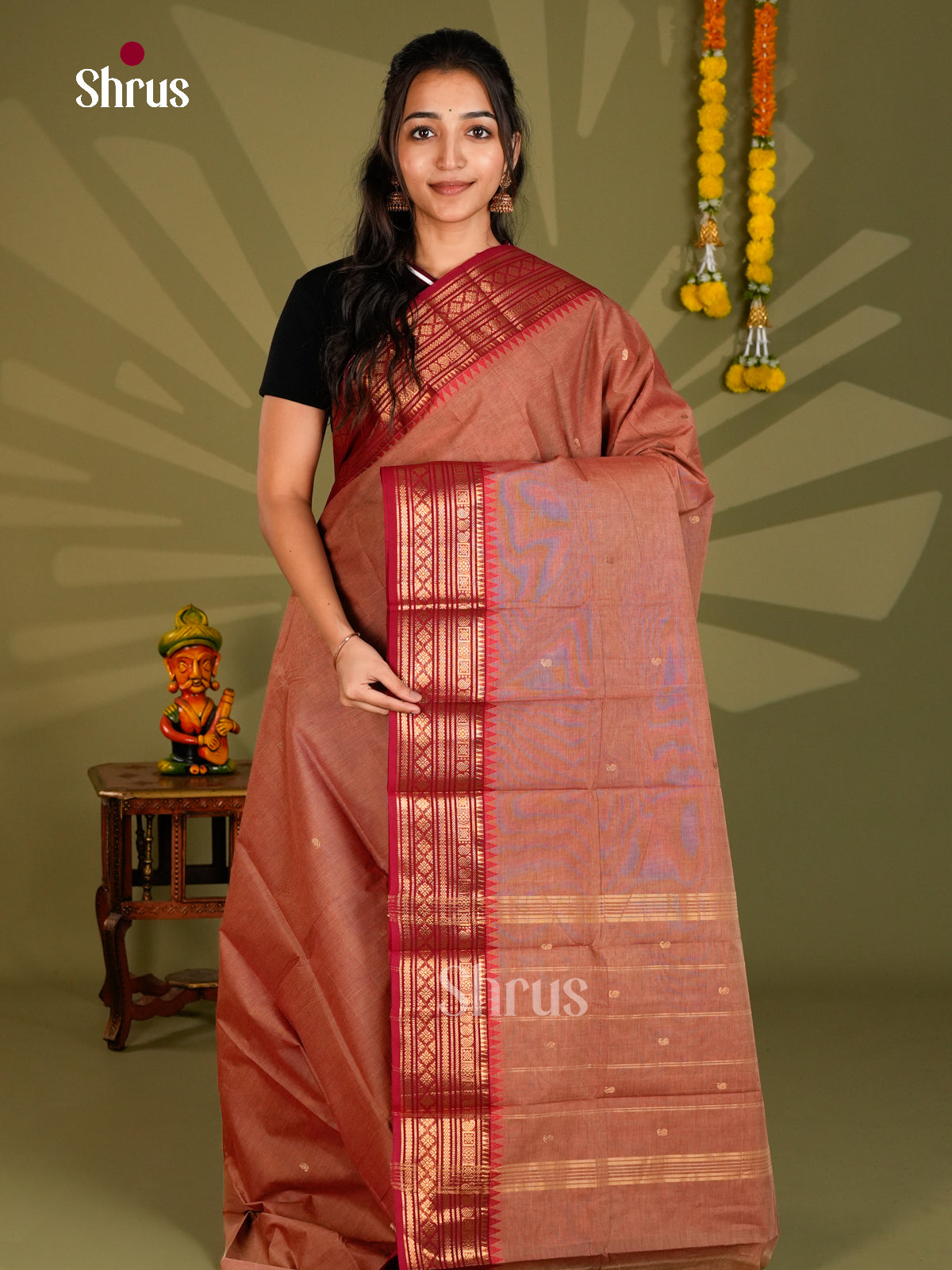 Chettinad Cotton Saree - ECS09309 - Shop on Shrus.com