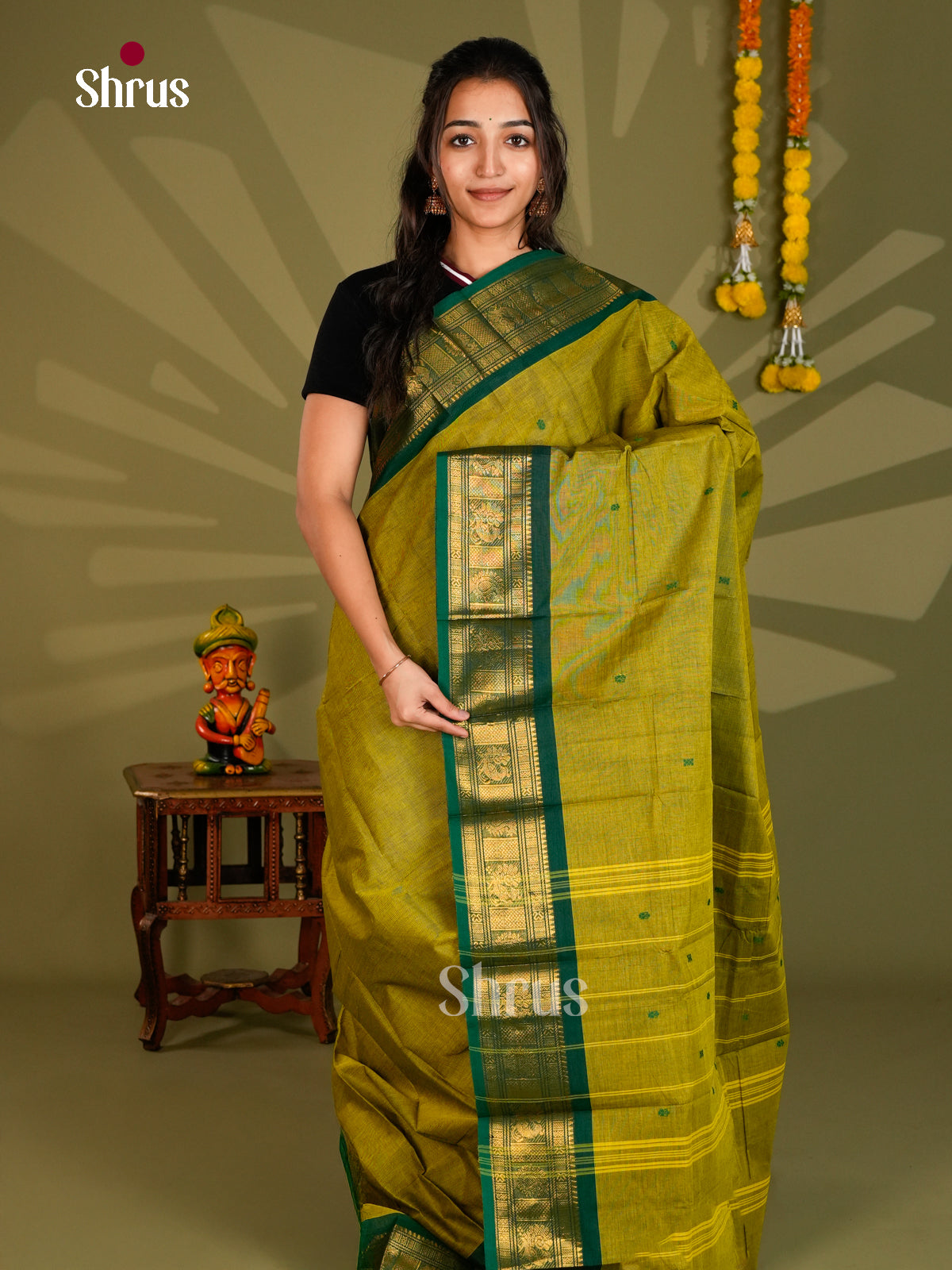 Chettinad Cotton Saree - ECS09315 - Shop on Shrus.com