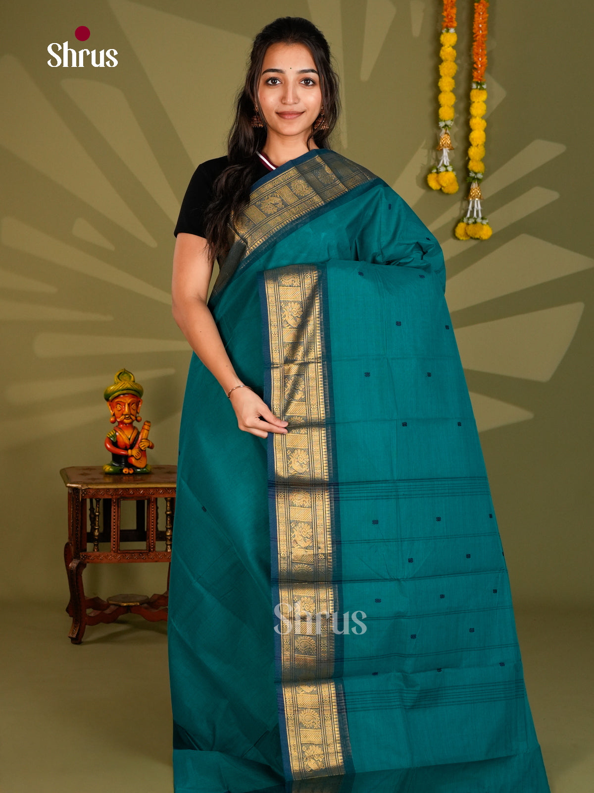 Chettinad Cotton Saree - ECS09316 - Shop on Shrus.com