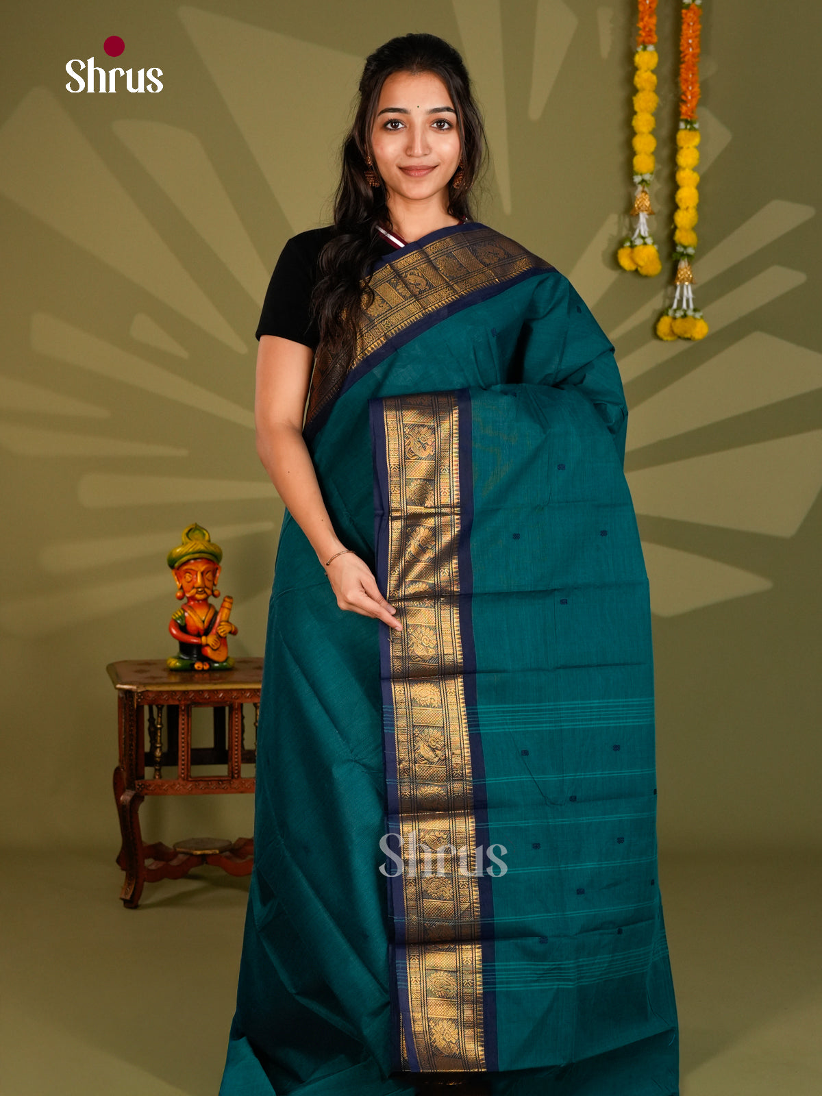 Chettinad Cotton Saree - ECS09317 - Shop on Shrus.com