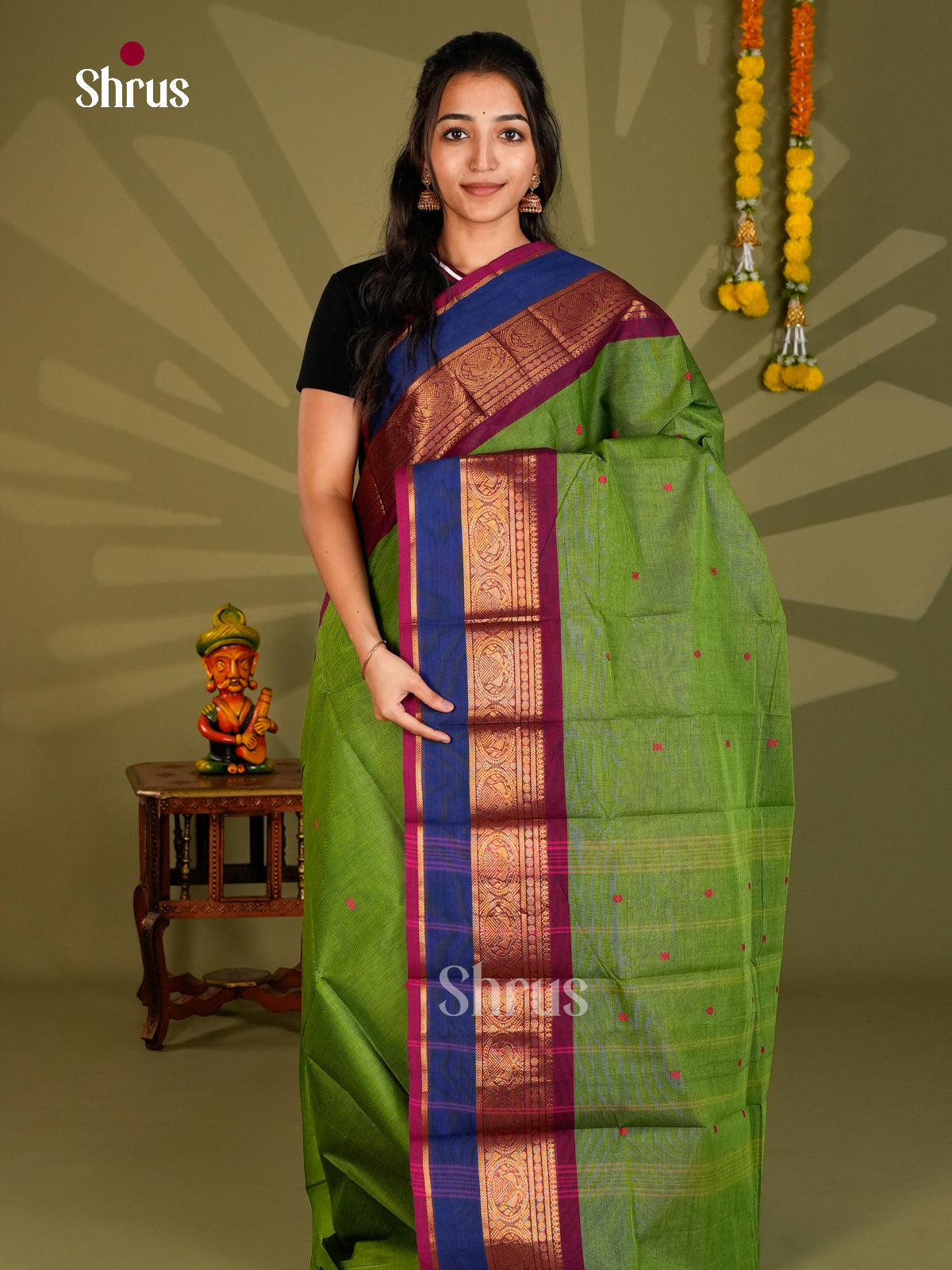 Chettinad Cotton Saree - ECS09323 - Shop on Shrus.com