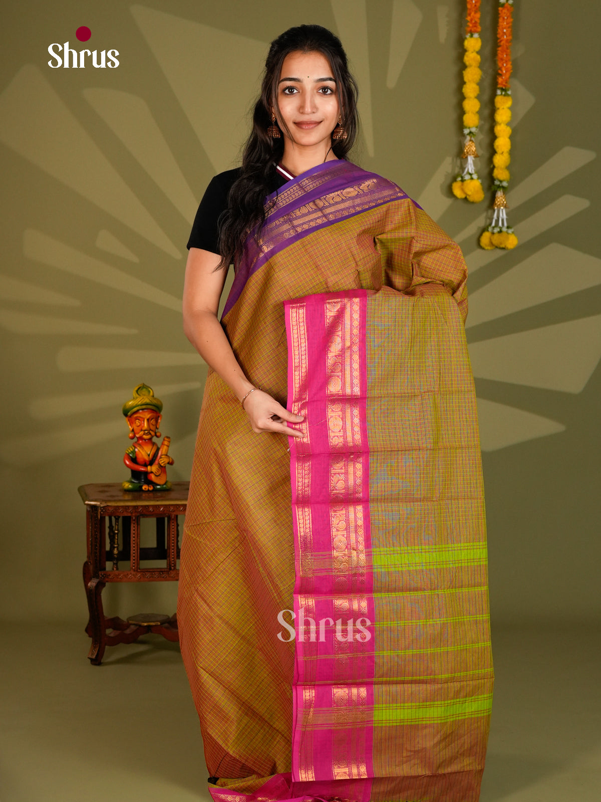 Chettinad Cotton Saree - ECS09333 - Shop on Shrus.com
