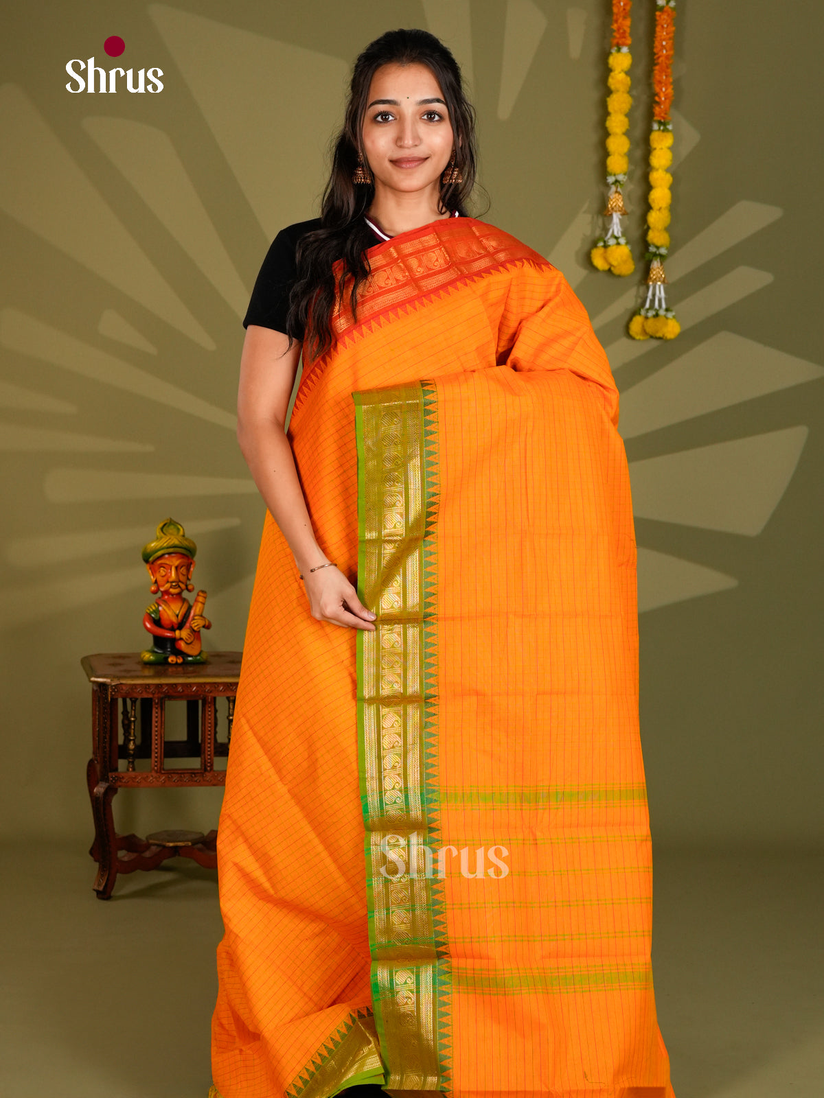 Chettinad Cotton Saree - ECS09344 - Shop on Shrus.com