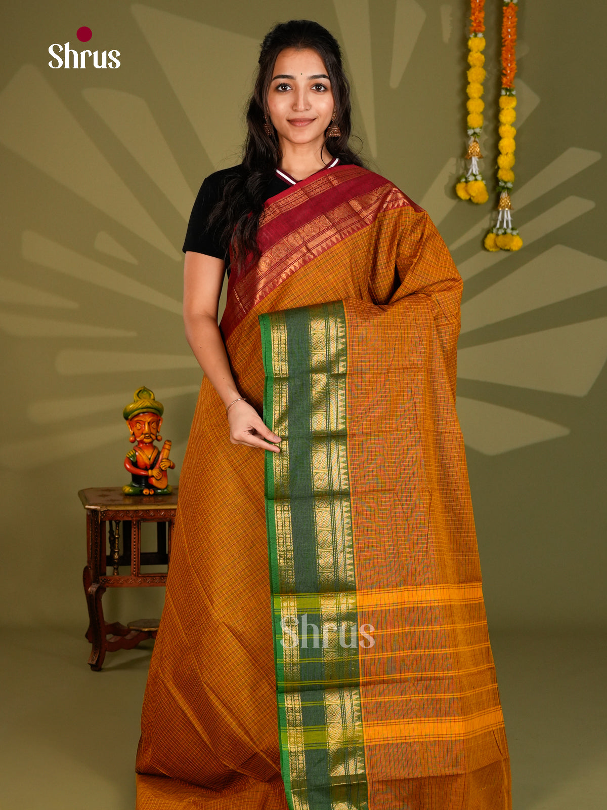 Chettinad Cotton Saree - ECS09346 - Shop on Shrus.com