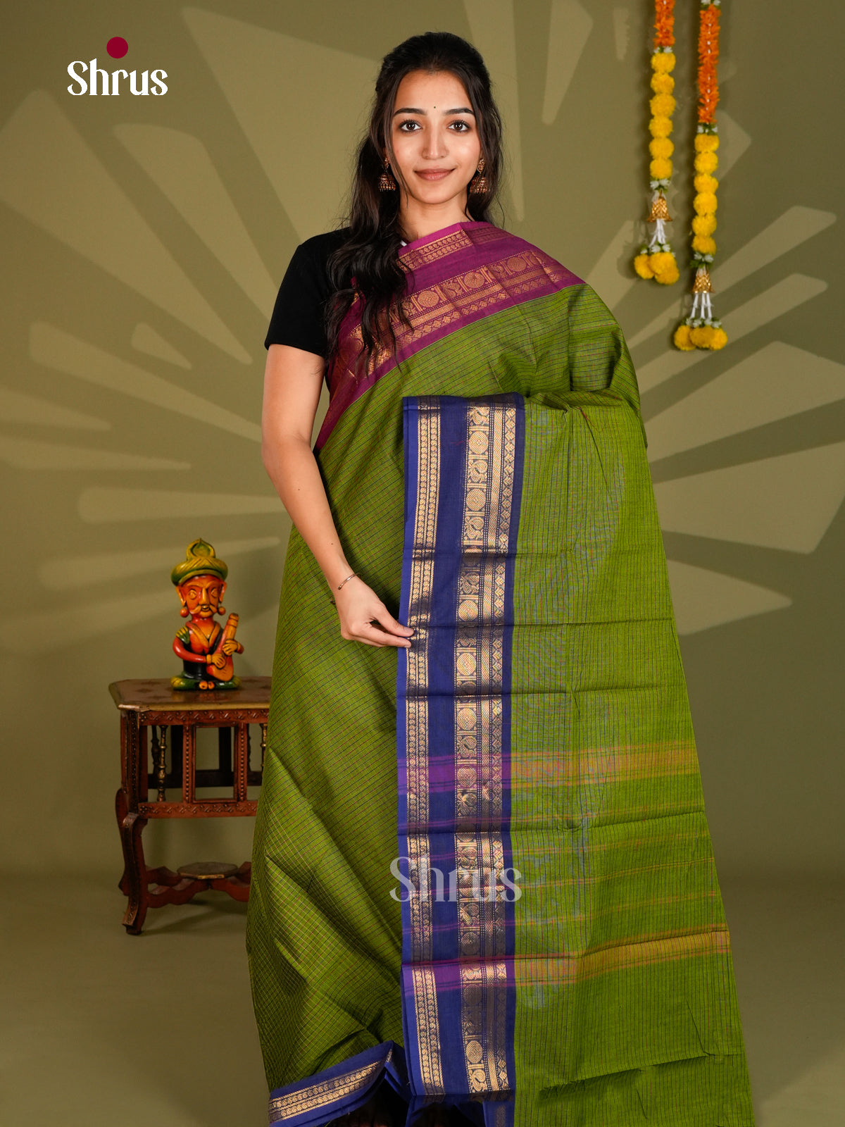 Chettinad Cotton Saree - ECS09352 - Shop on Shrus.com