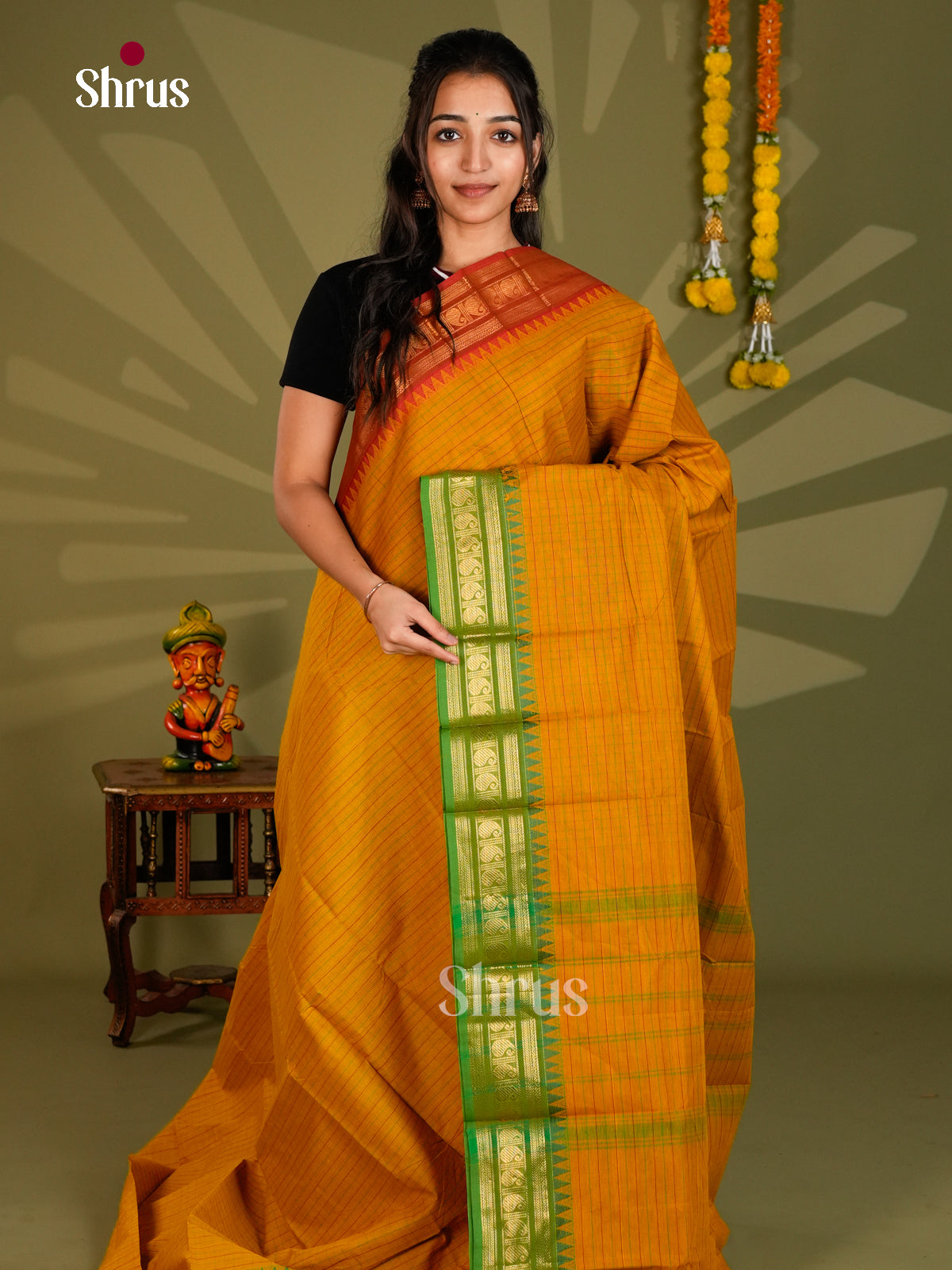 Chettinad Cotton Saree - ECS09353 - Shop on Shrus.com