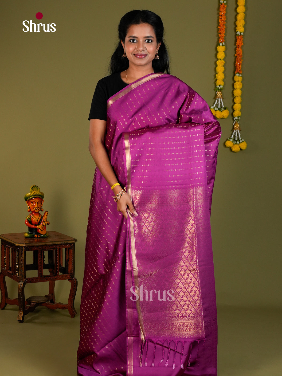 Semi Softsilk Saree - ECS10001 - Shop on Shrus.com