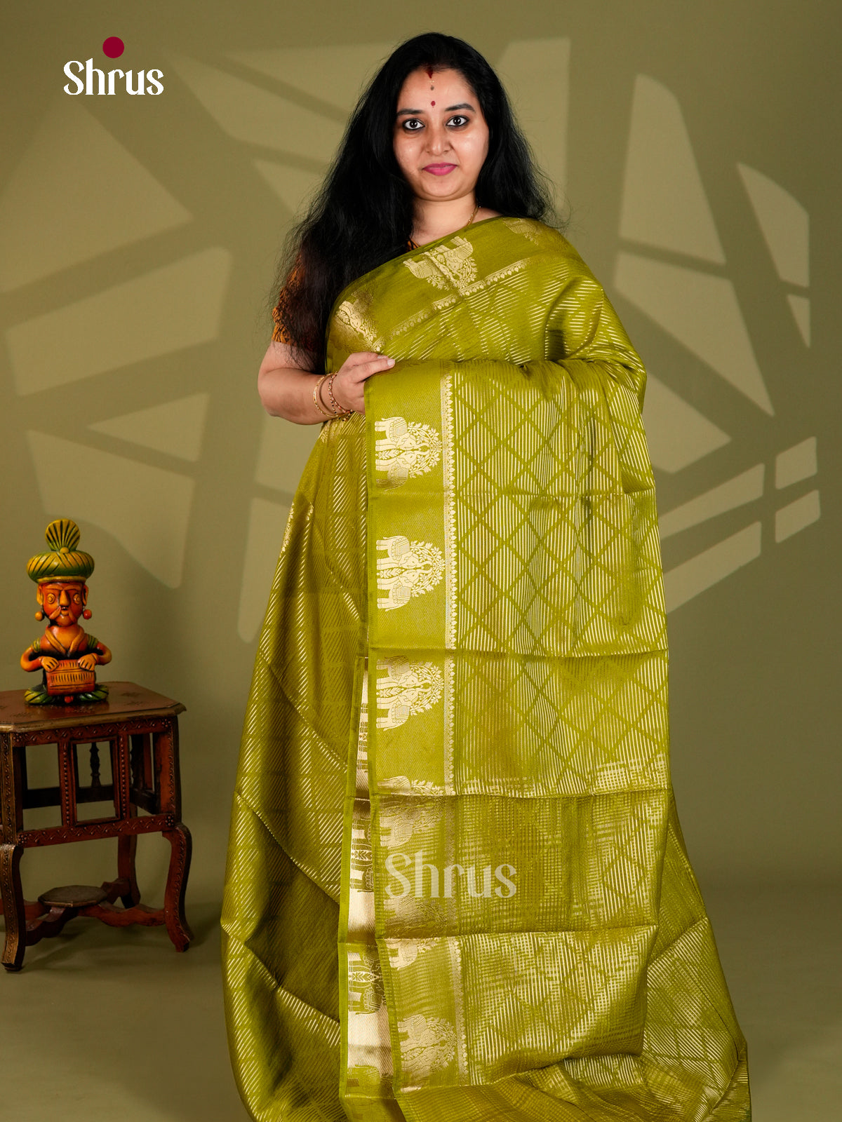 Semi Chiniya Saree - ECS10014 - Shop on Shrus.com
