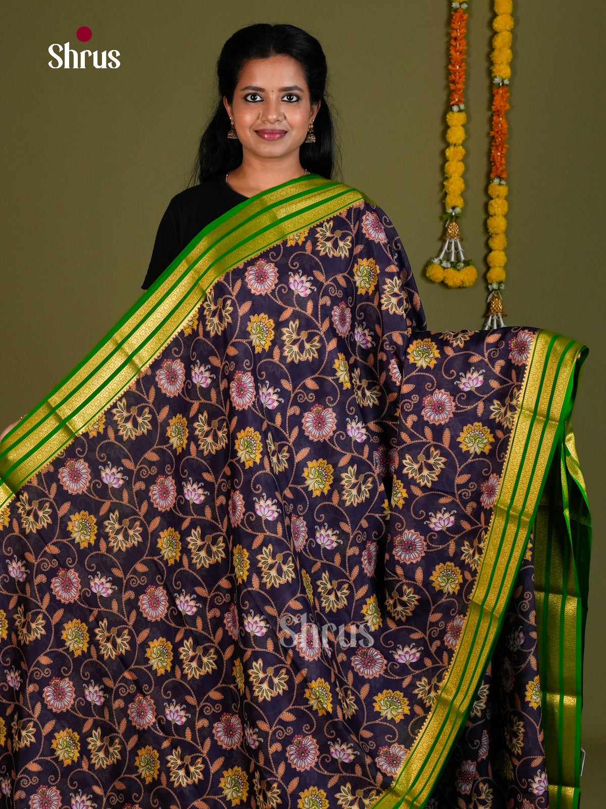Mysore Silk Saree - ECS10041 - Shop on Shrus.com