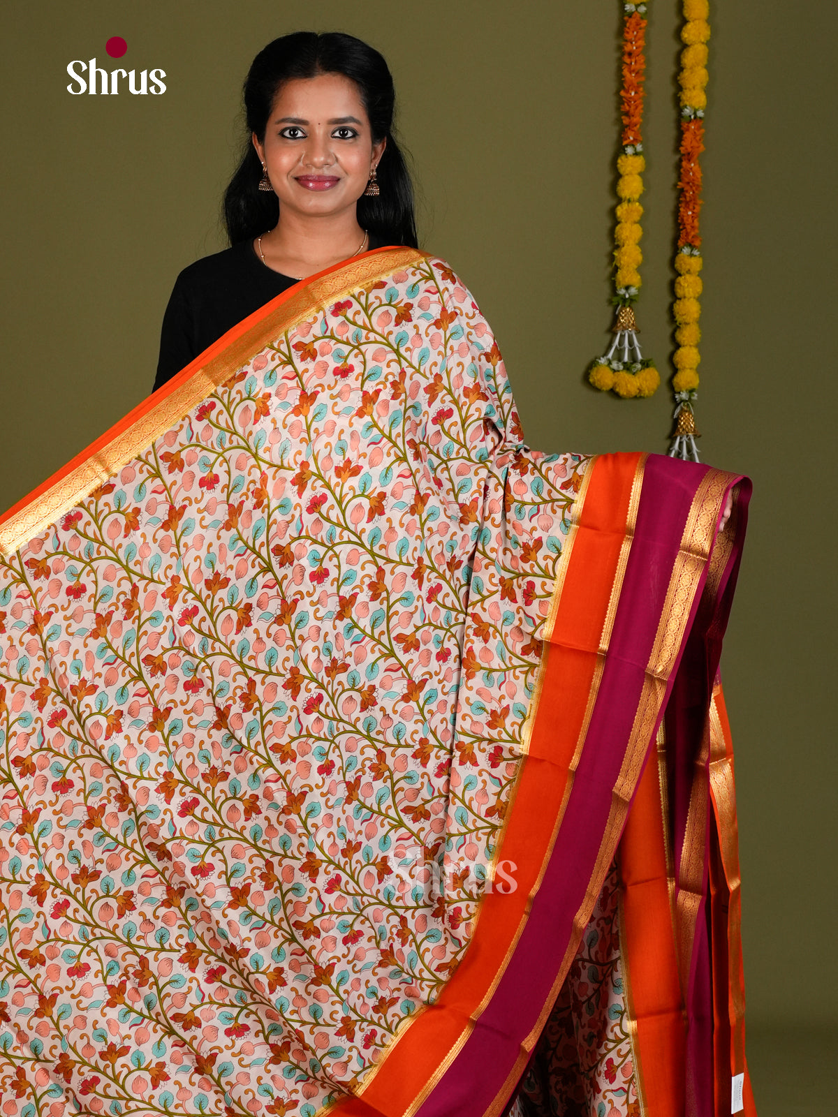 Mysore Silk Saree - ECS10049 - Shop on Shrus.com