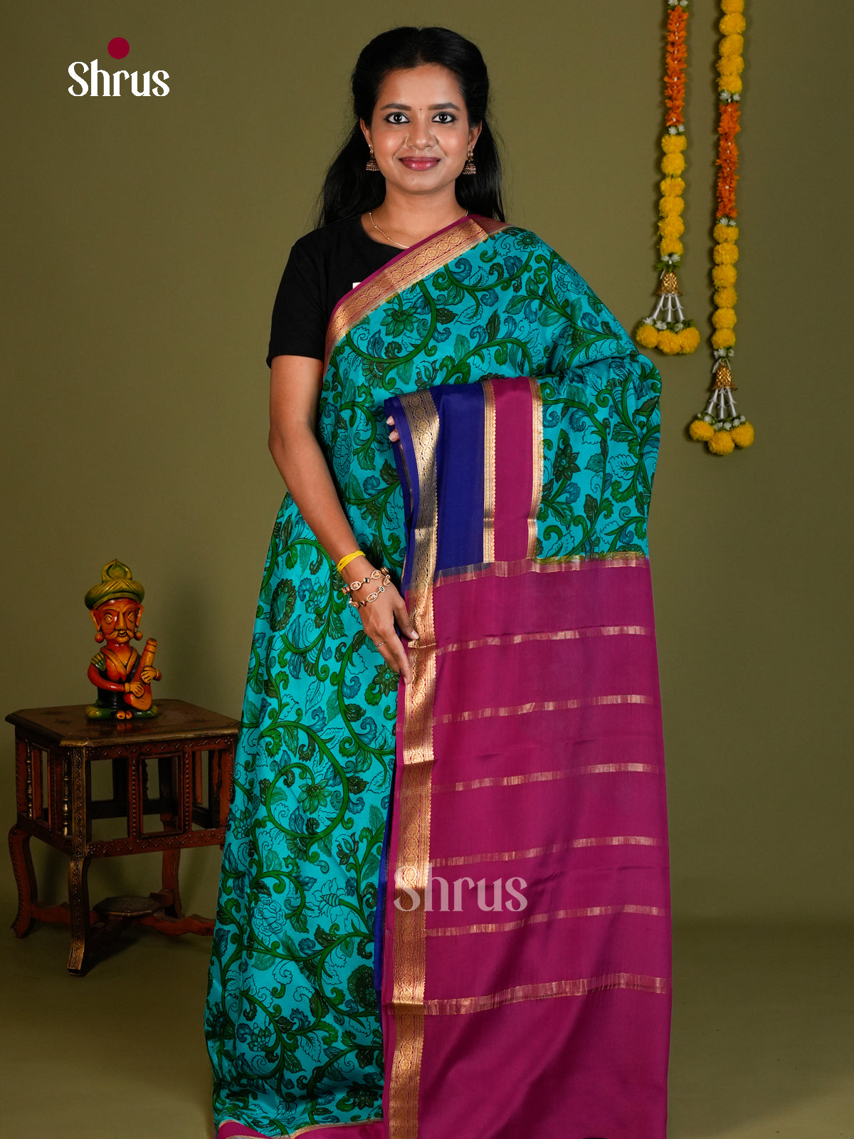 Mysore Silk Saree - ECS10054 - Shop on Shrus.com