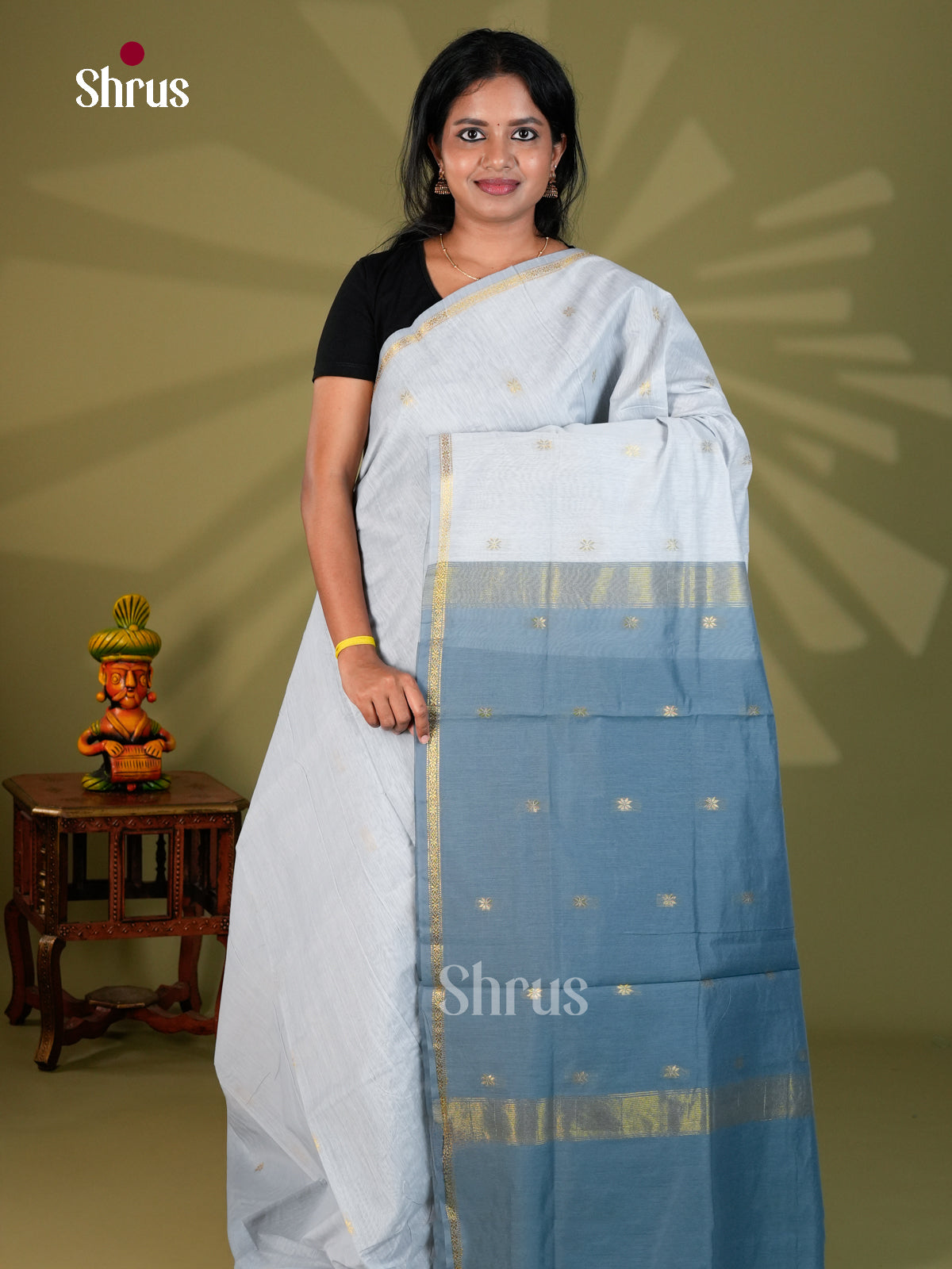 Semi Maheshwari Saree - ECS10078 - Shop on Shrus.com