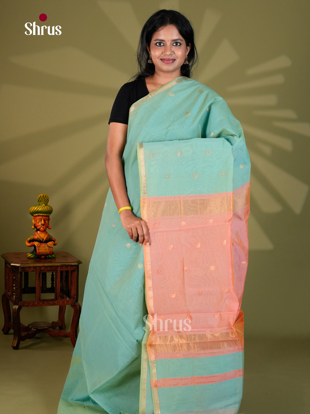 Semi Maheshwari Saree - ECS10079 - Shop on Shrus.com