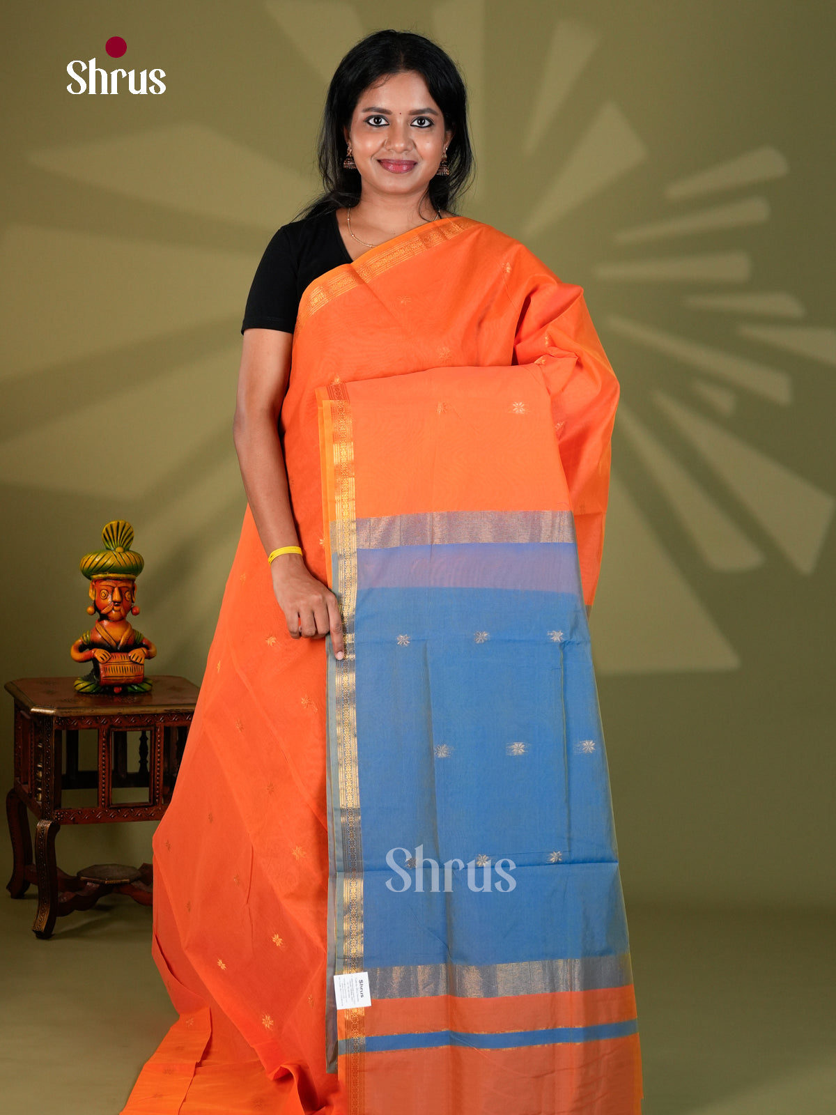 Semi Maheshwari Saree - ECS10083 - Shop on Shrus.com