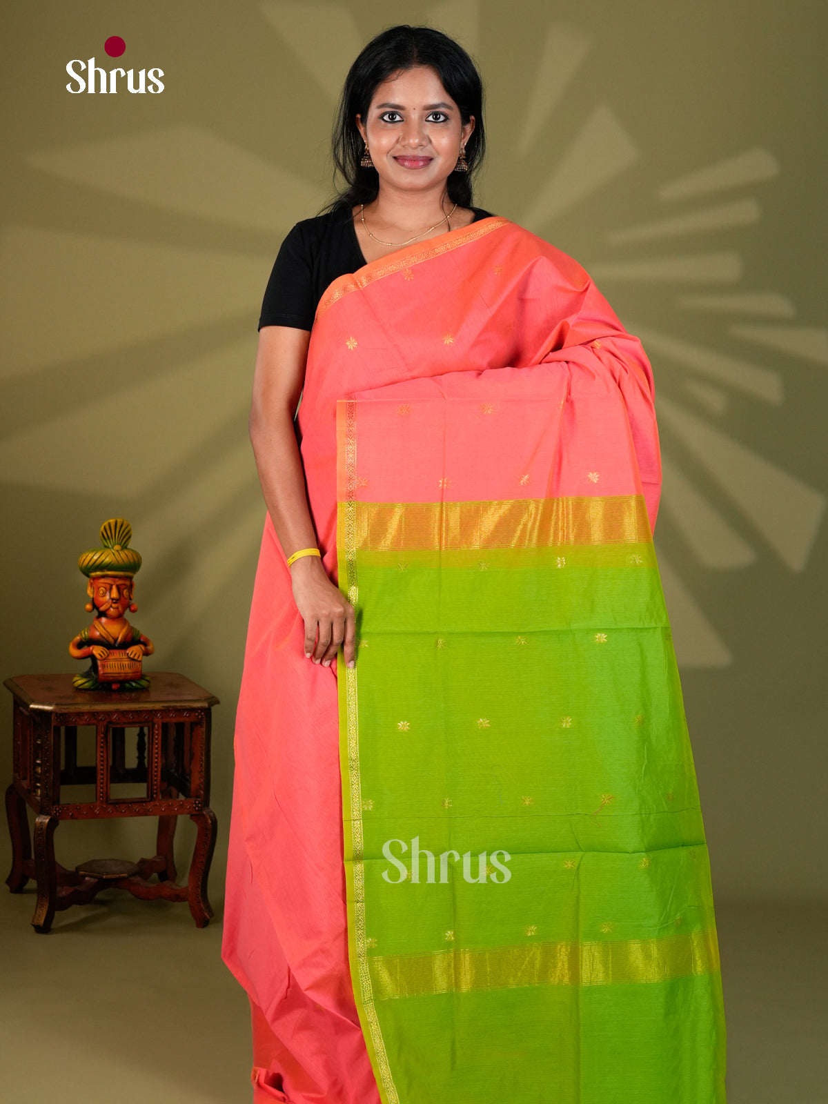 Semi Maheshwari Saree - ECS10084 - Shop on Shrus.com