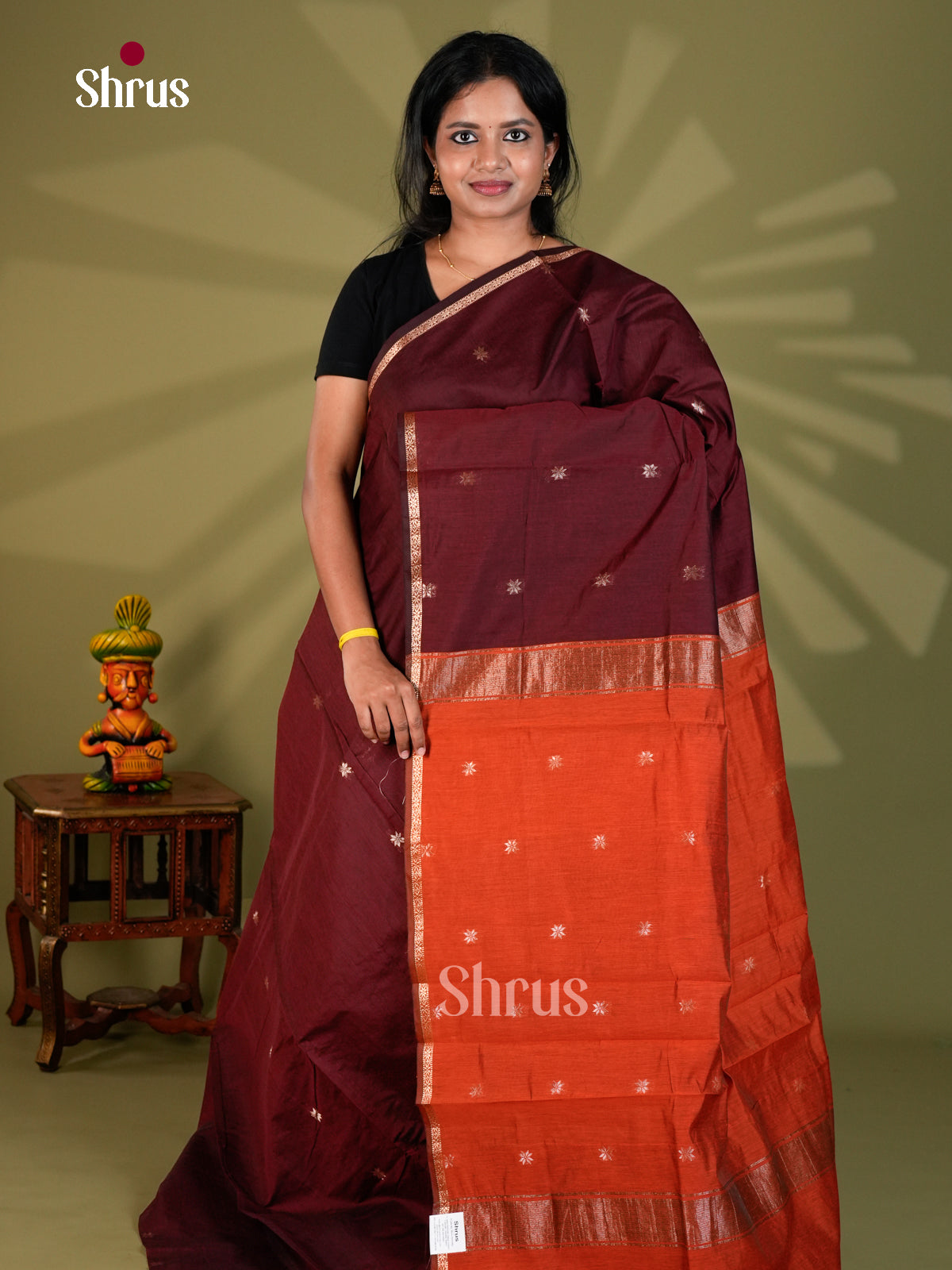 Semi Maheshwari Saree - ECS10090 - Shop on Shrus.com