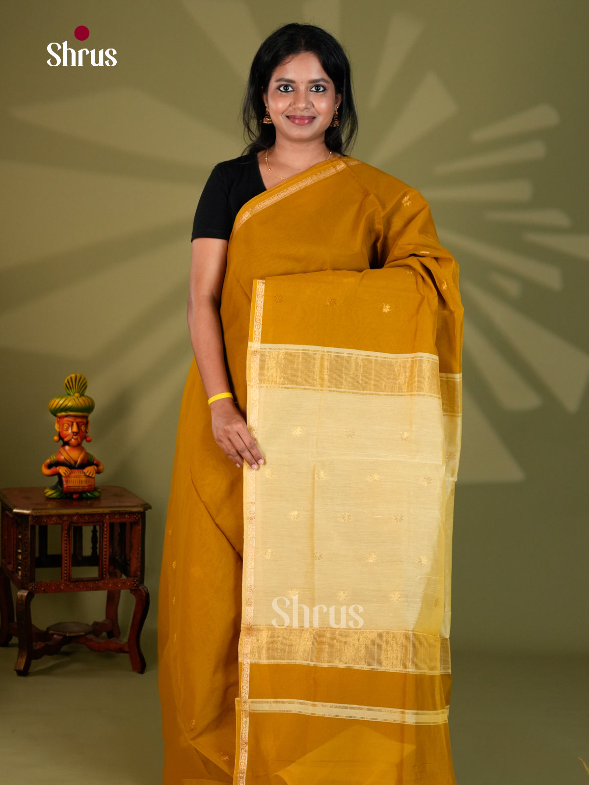 Semi Maheshwari Saree - ECS10093 - Shop on Shrus.com