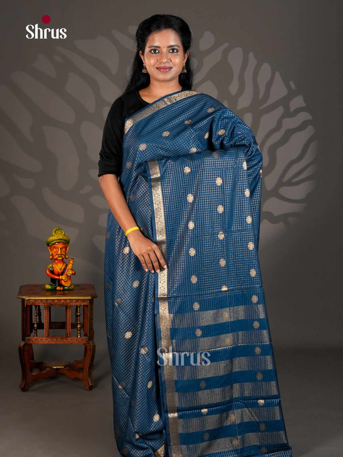 Semi Mysoresilk Saree - ECS11285 - Shop on Shrus.com