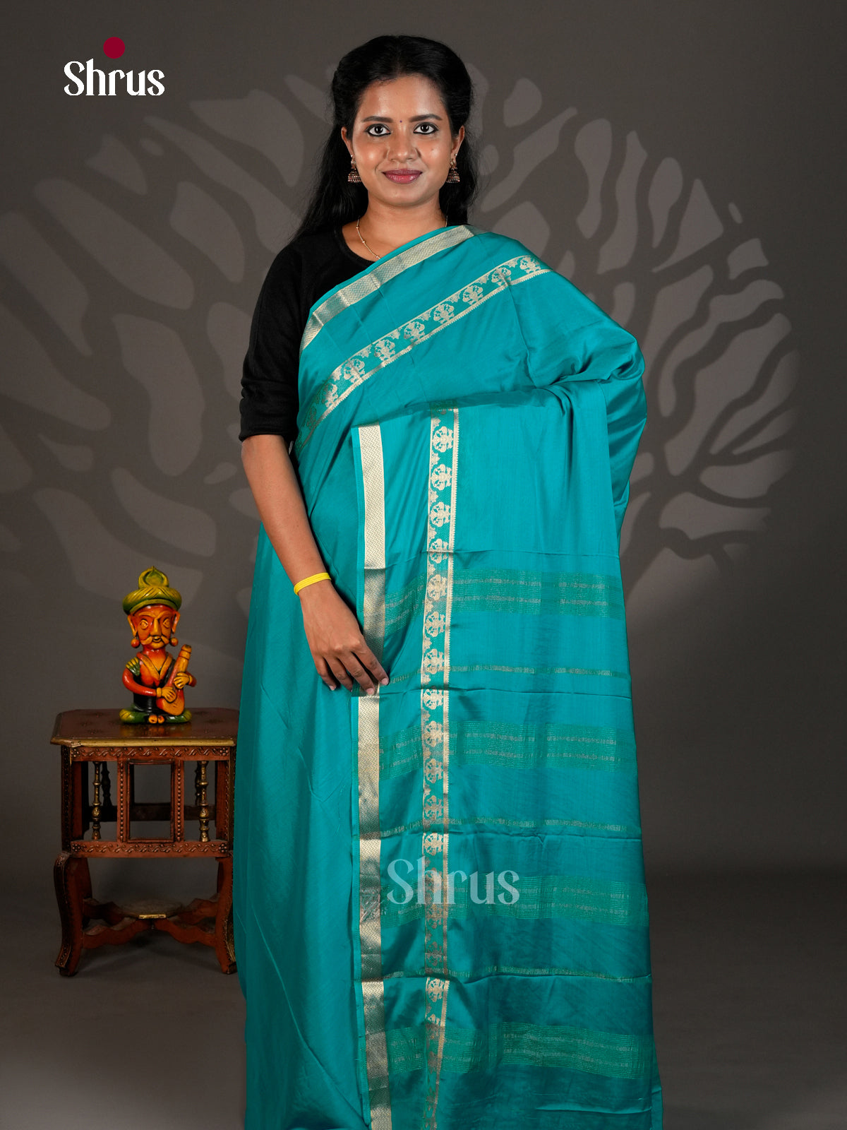 Semi Mysoresilk Saree - ECS11318 - Shop on Shrus.com